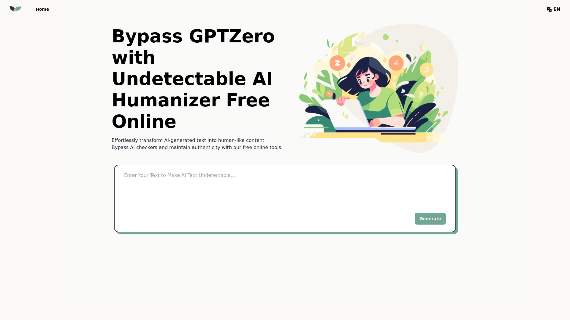 UndetecableGPT.ai: Bypass AI Detection with AI Humanizer Free Online 截图