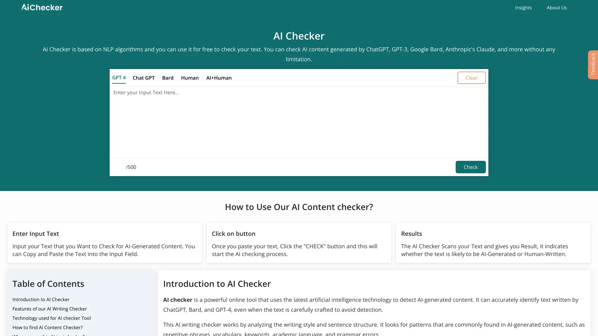 AI Checker 截图