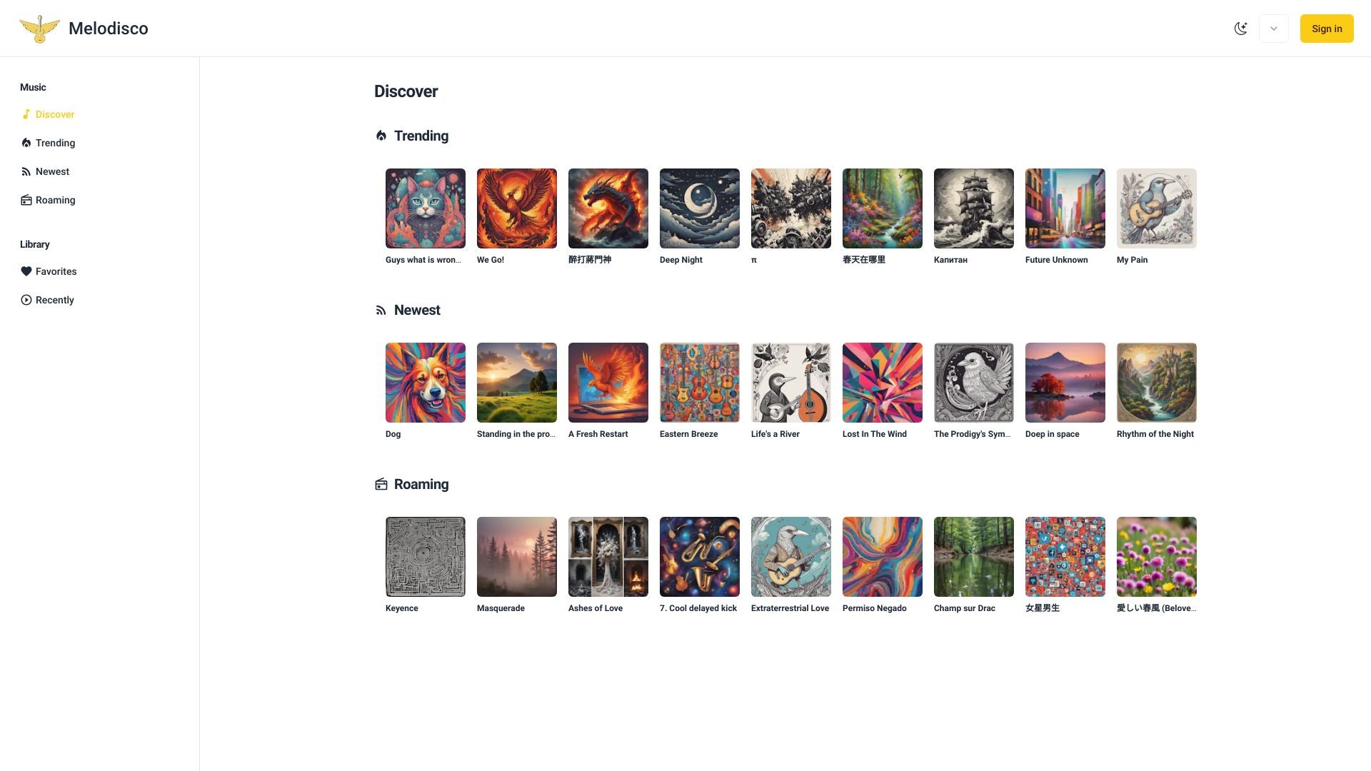 Melodisco AI Music Player 截图