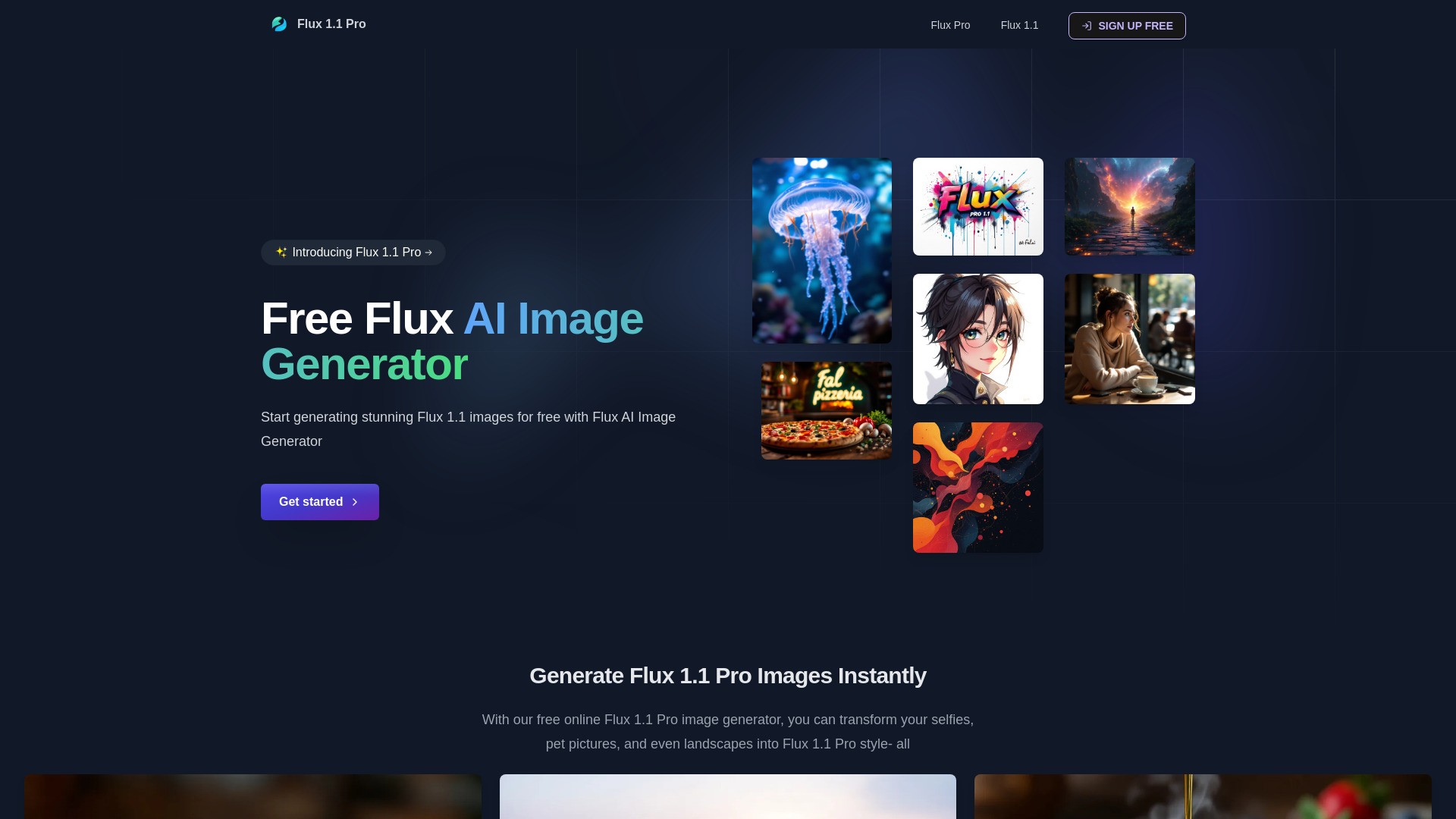 Flux Pro - Free Flux AI Image Generator 截图