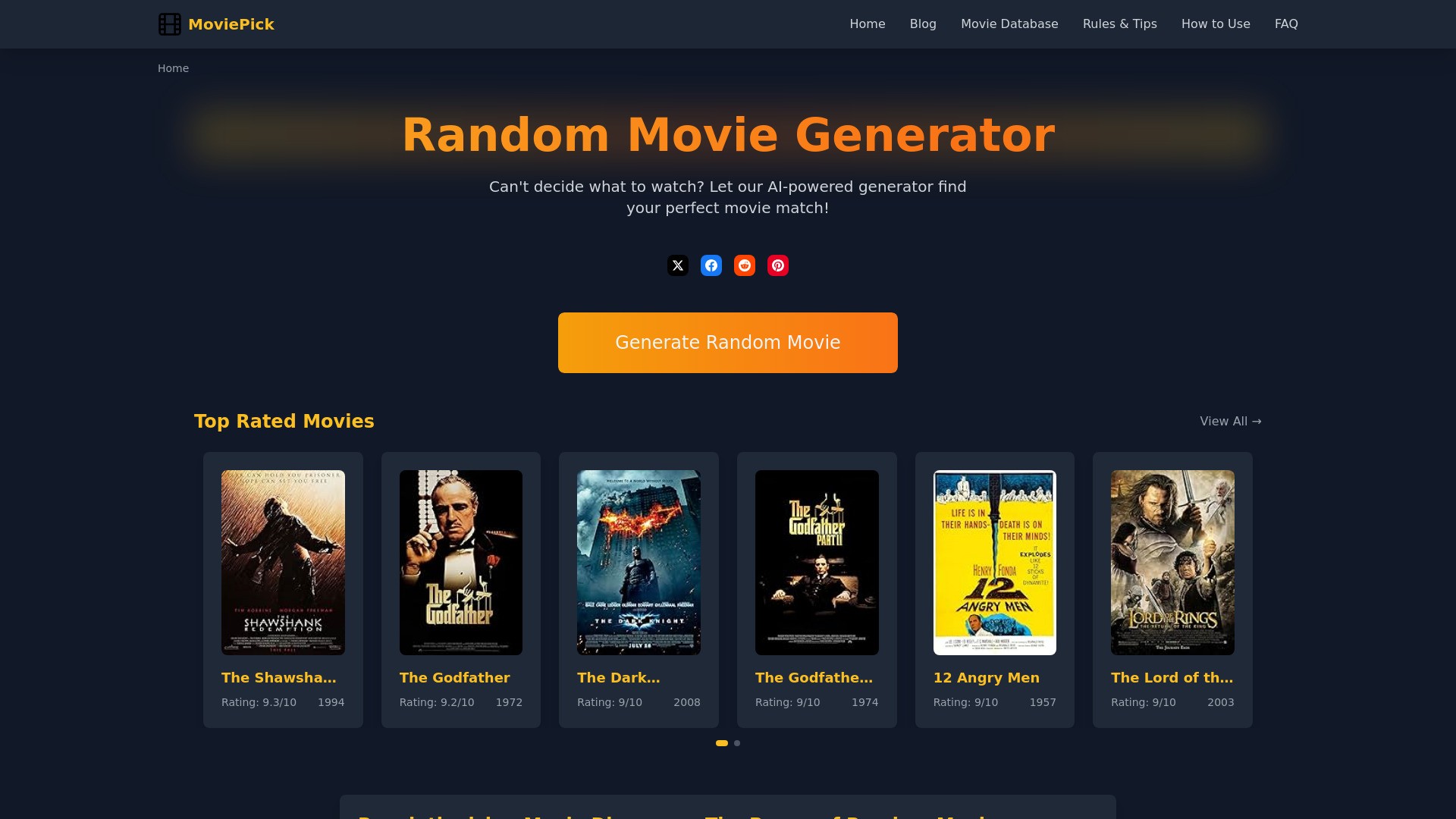 Random Movie Generator 截图