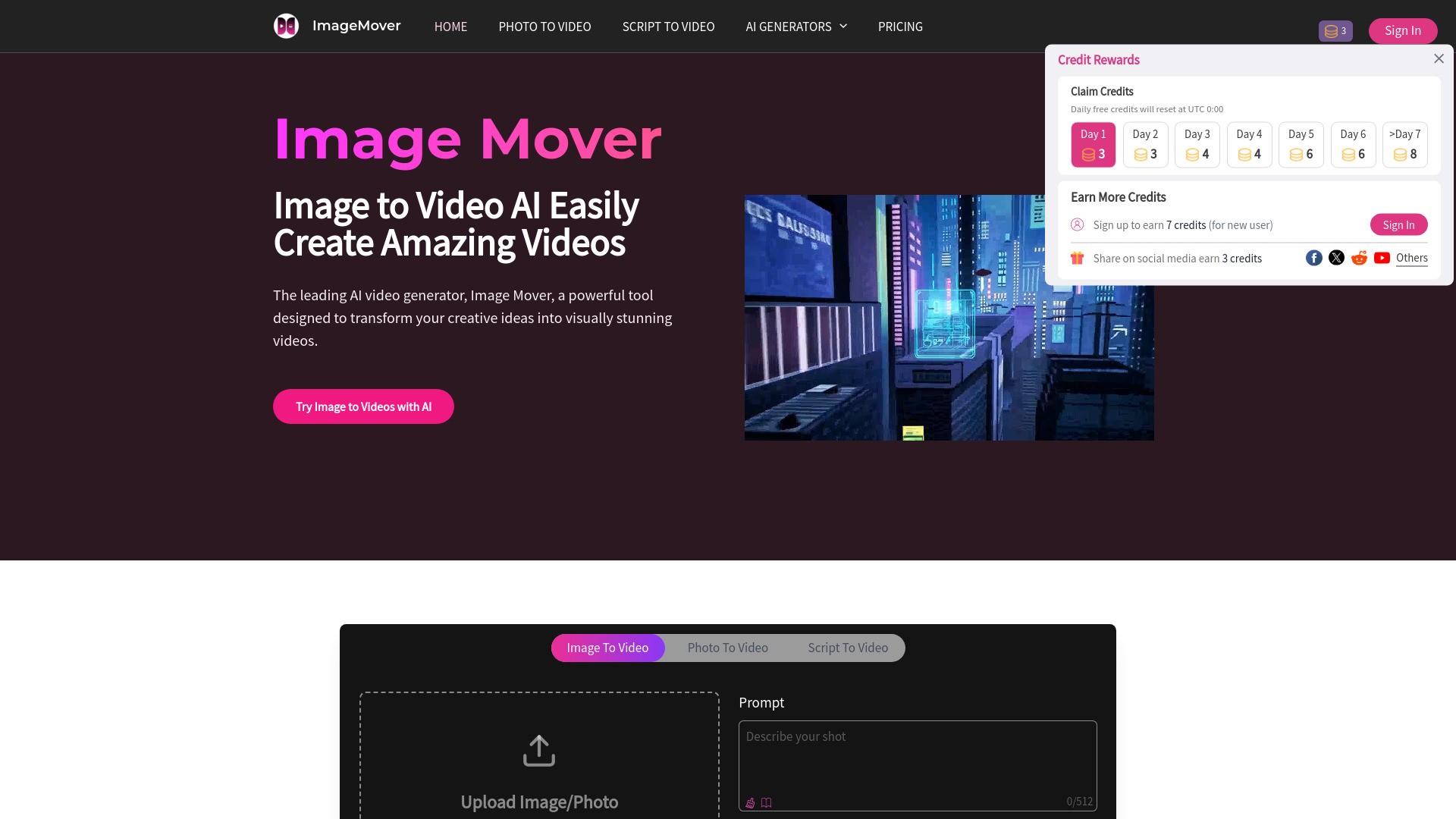 Image To Video AI - ImageMover 截图