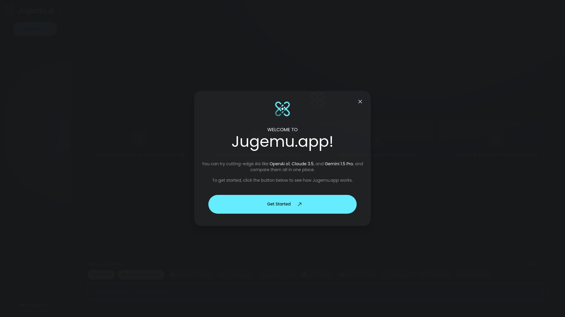 Jugemu.app with OpenAI o1 Support 截图