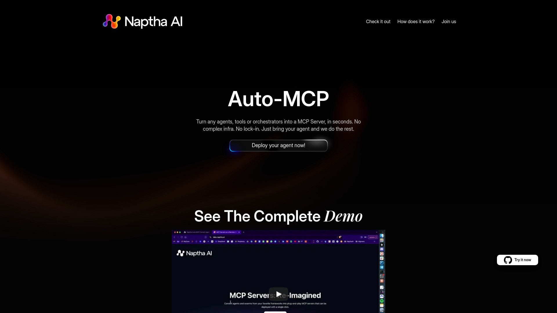 AutoMCP: Convert Agents to MCP Servers 截图