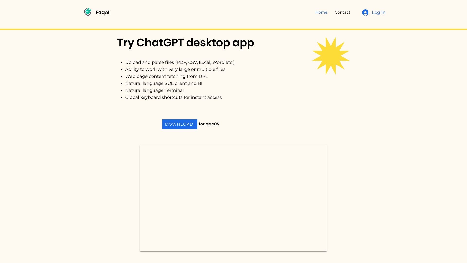ChatGPT Desktop App - FaqAI 截图