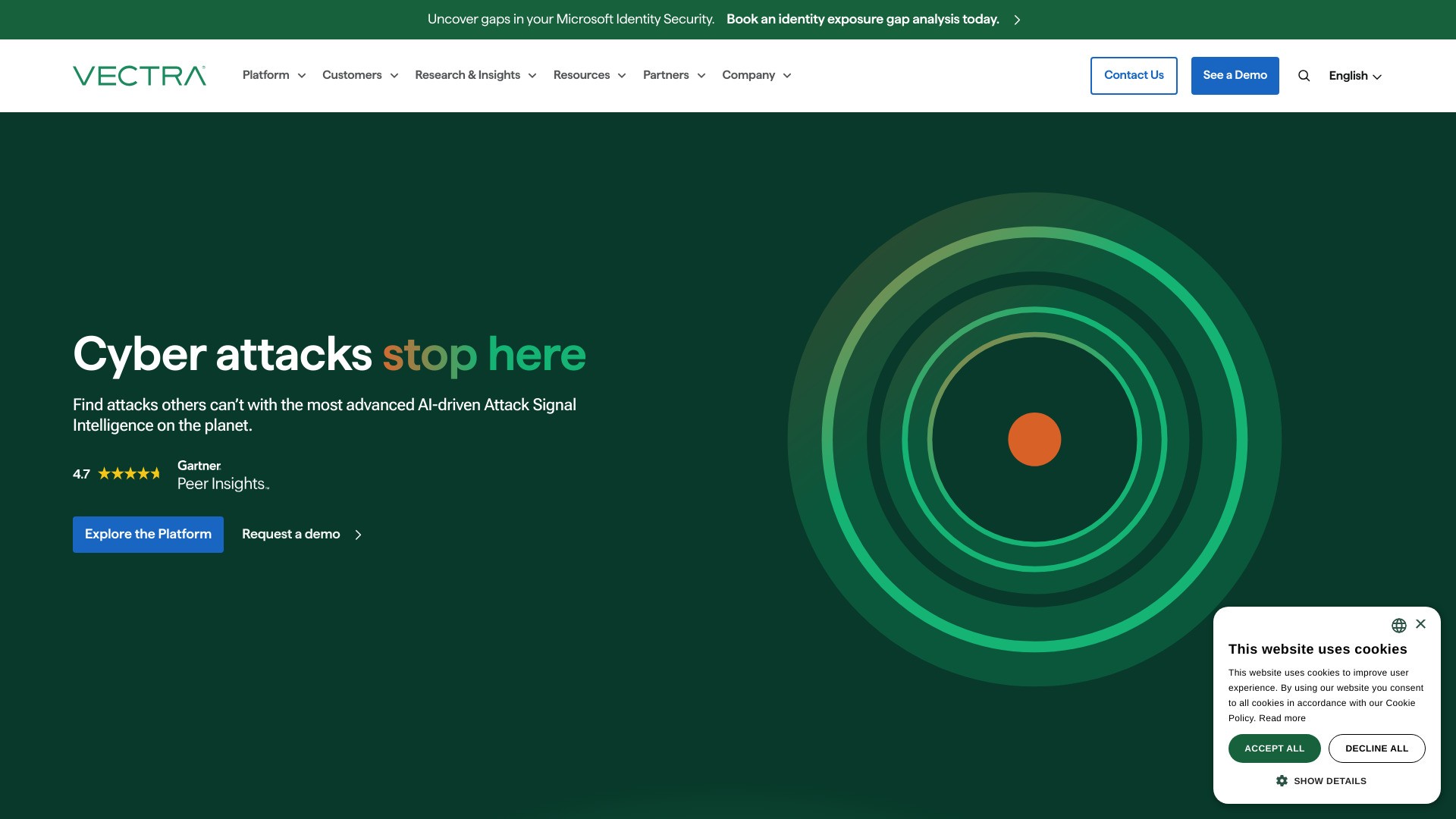 vectranetworks.com 截图