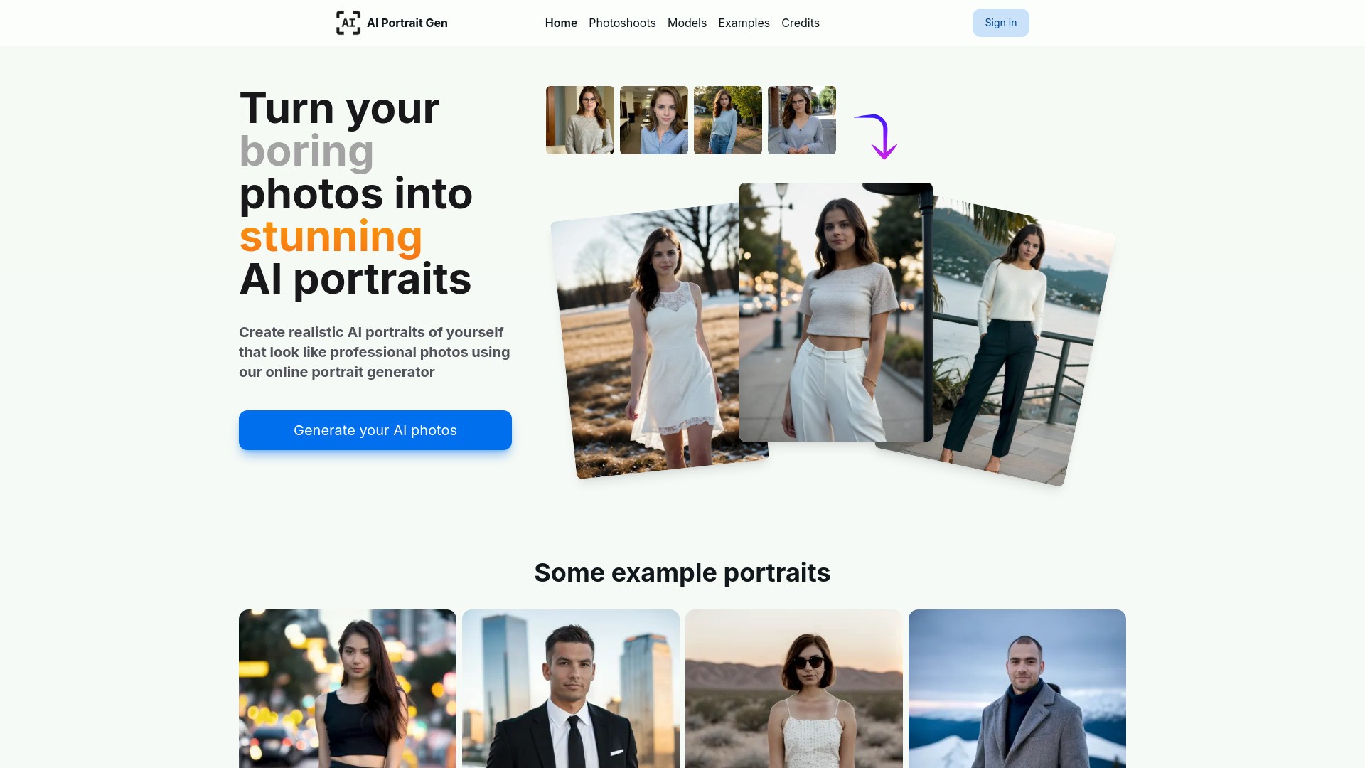 AI Portrait Gen 截图
