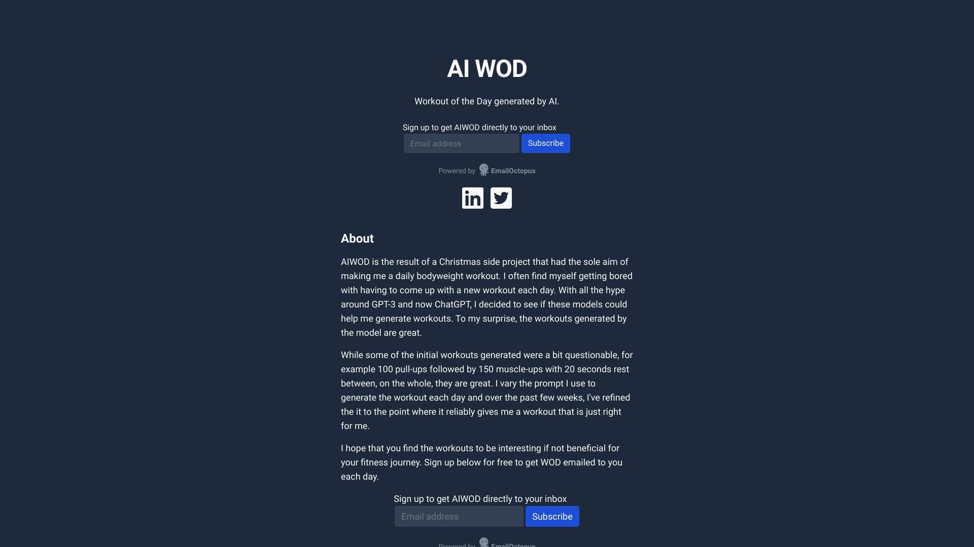 AI WOD 截图