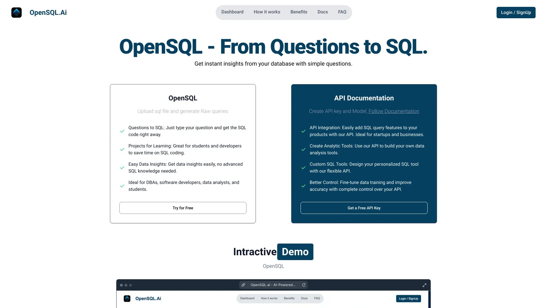 OpenSQL AI 截图
