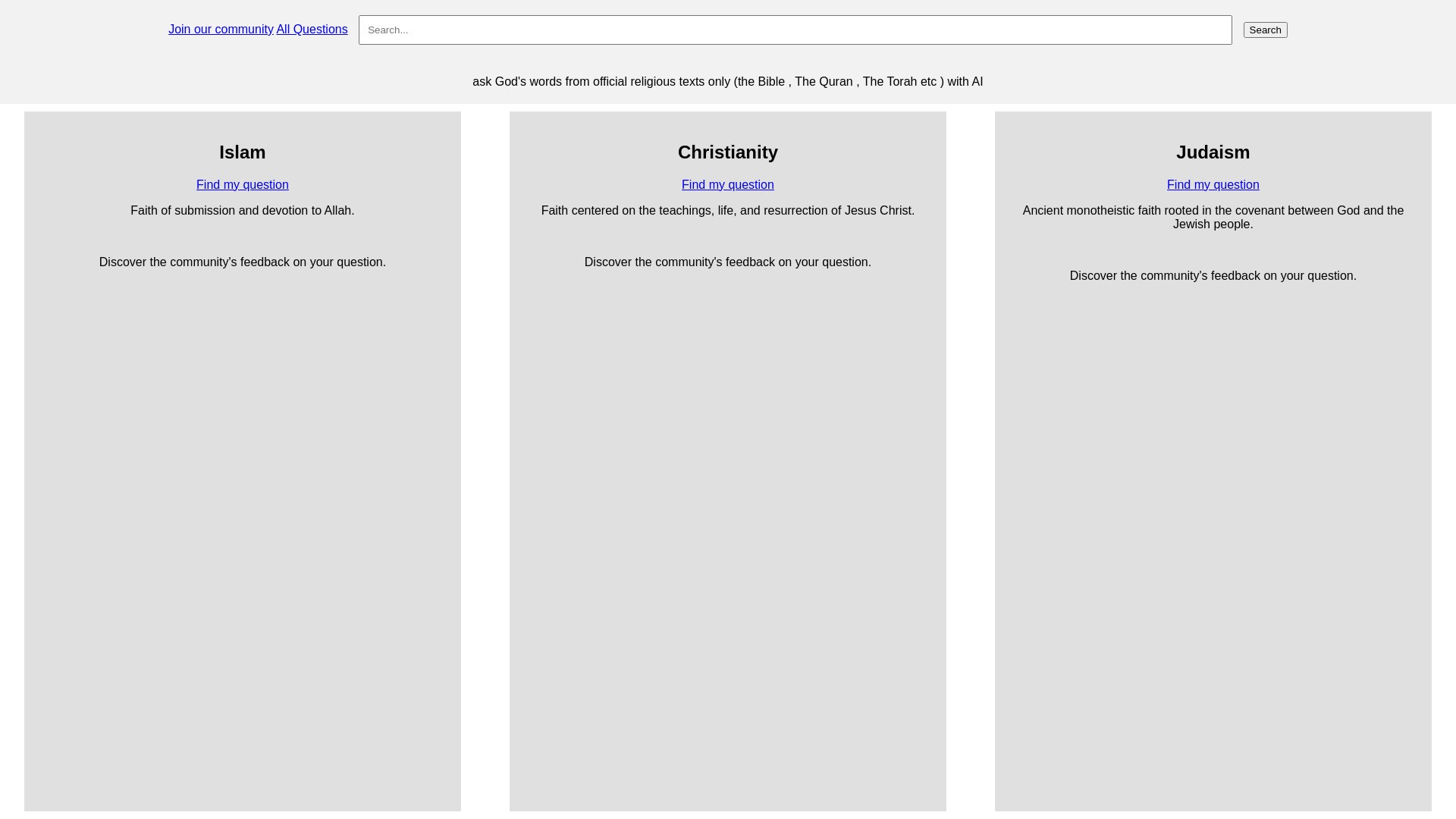 Ask Religion with AI 截图