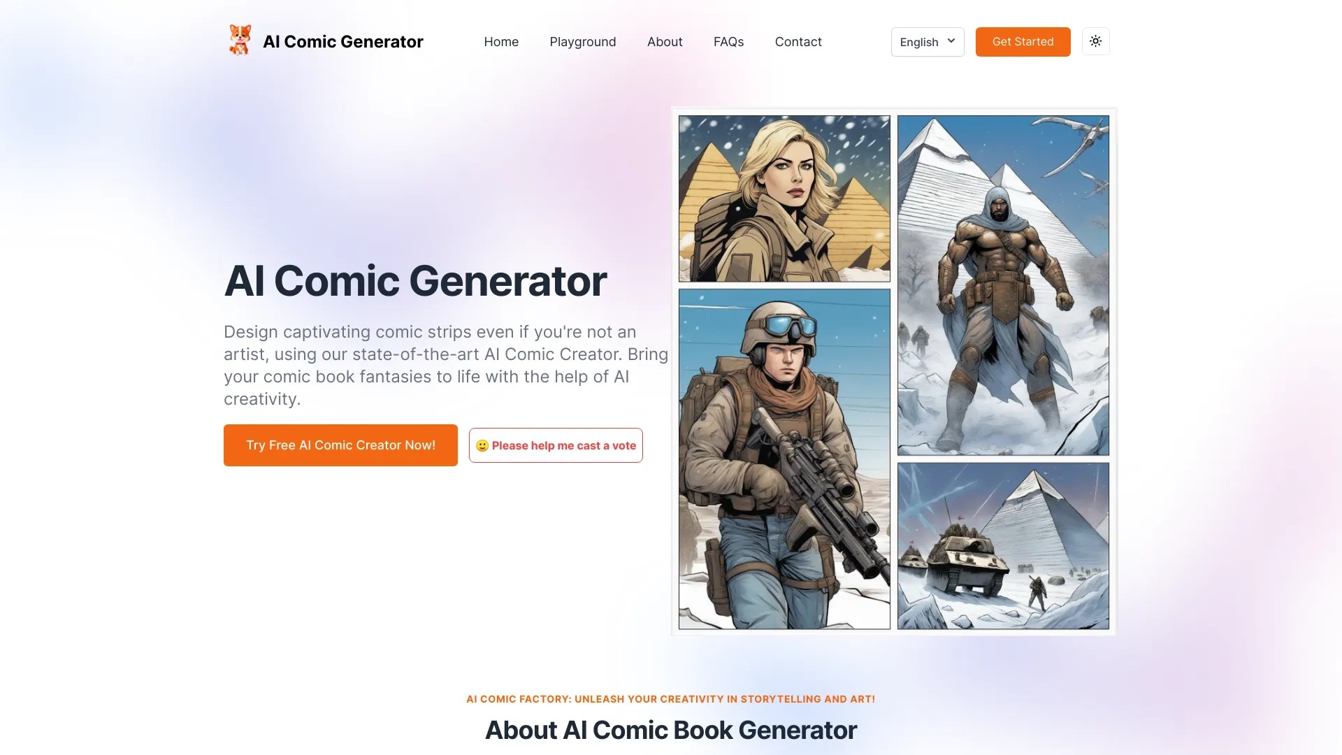 AI Comic Generator 截图