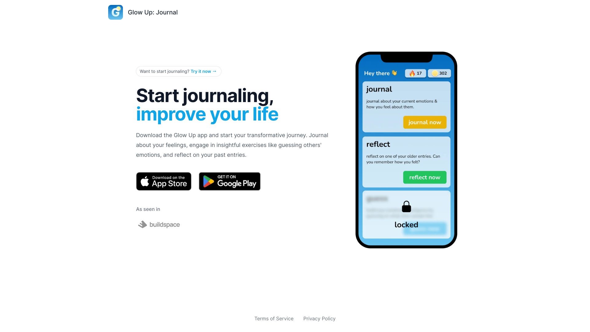 Glow Up: Journal & Coach 截图