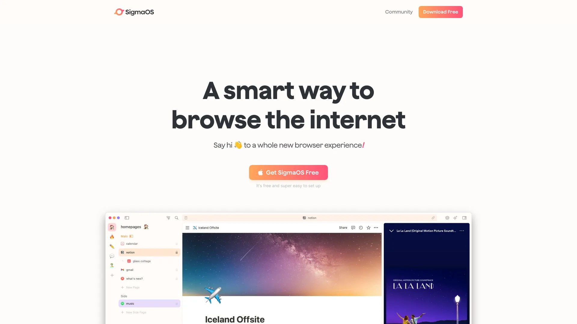 SigmaOS Airis (Alpha) 截图