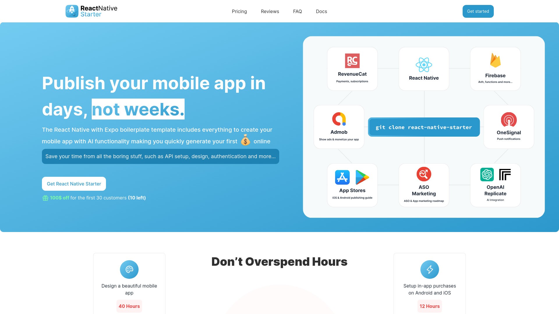 React Native Starter AI 截图