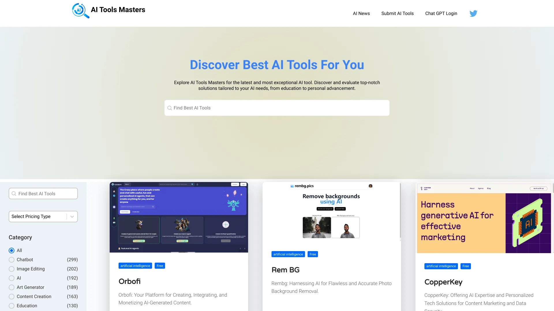 aitoolsmasters.com 截图