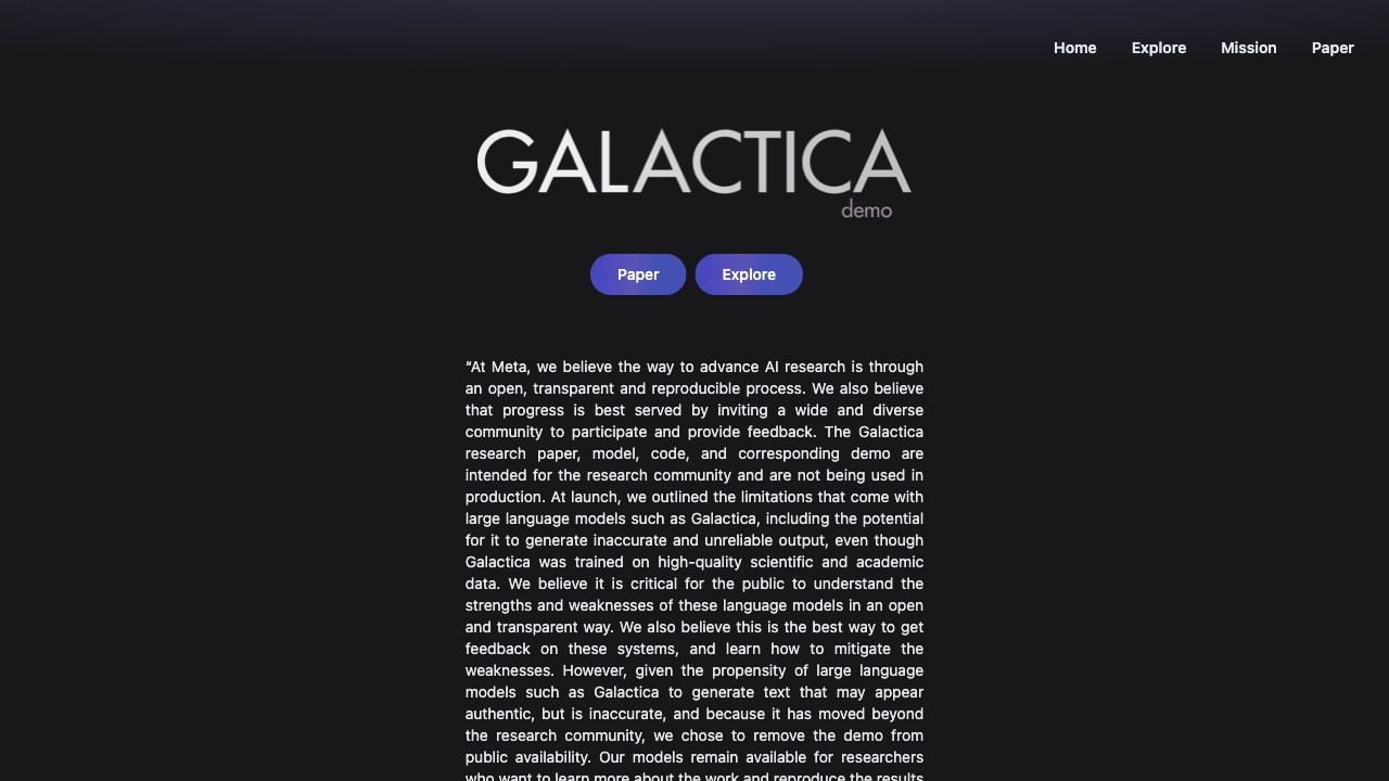 Galactica 截图