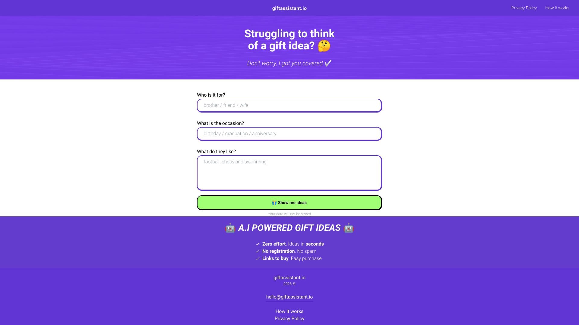 GiftAssistant 截图