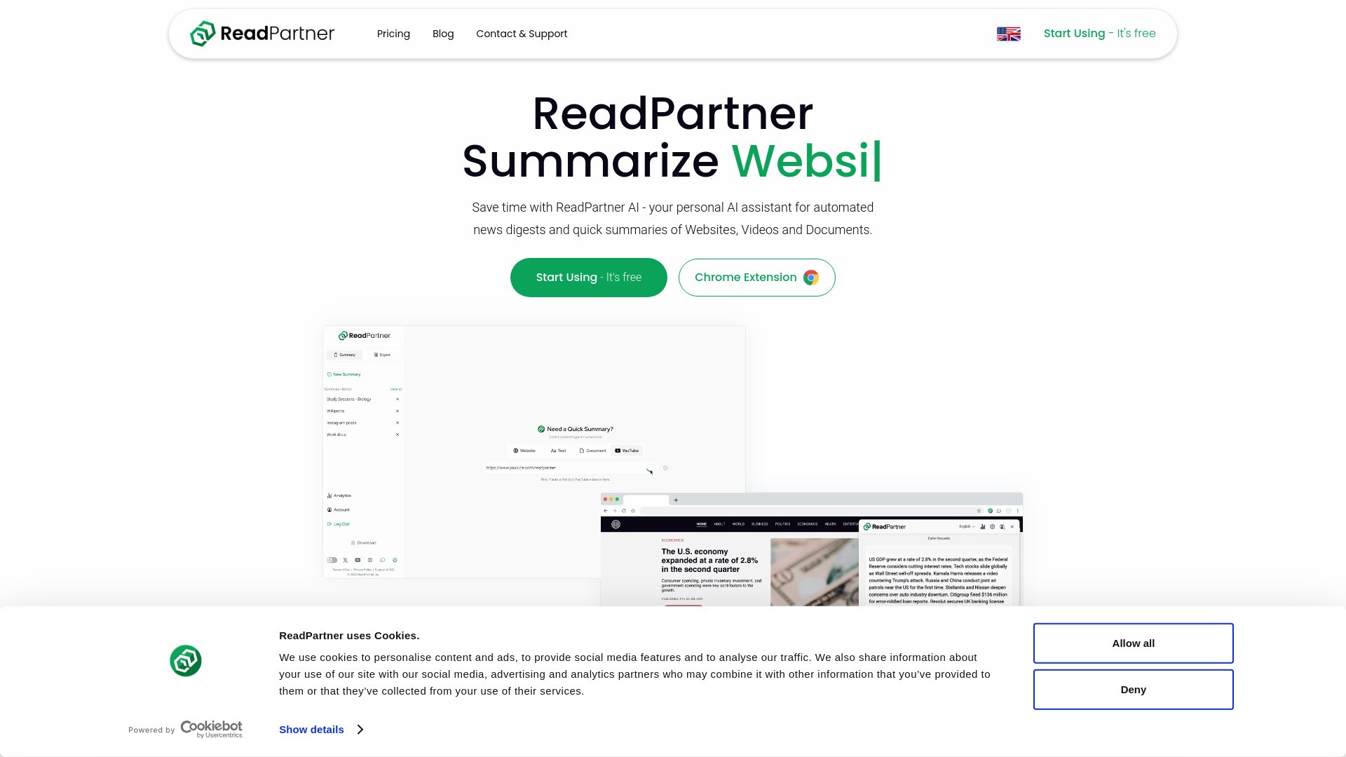 ReadPartner AI 1.0 - Portal + Extension 截图