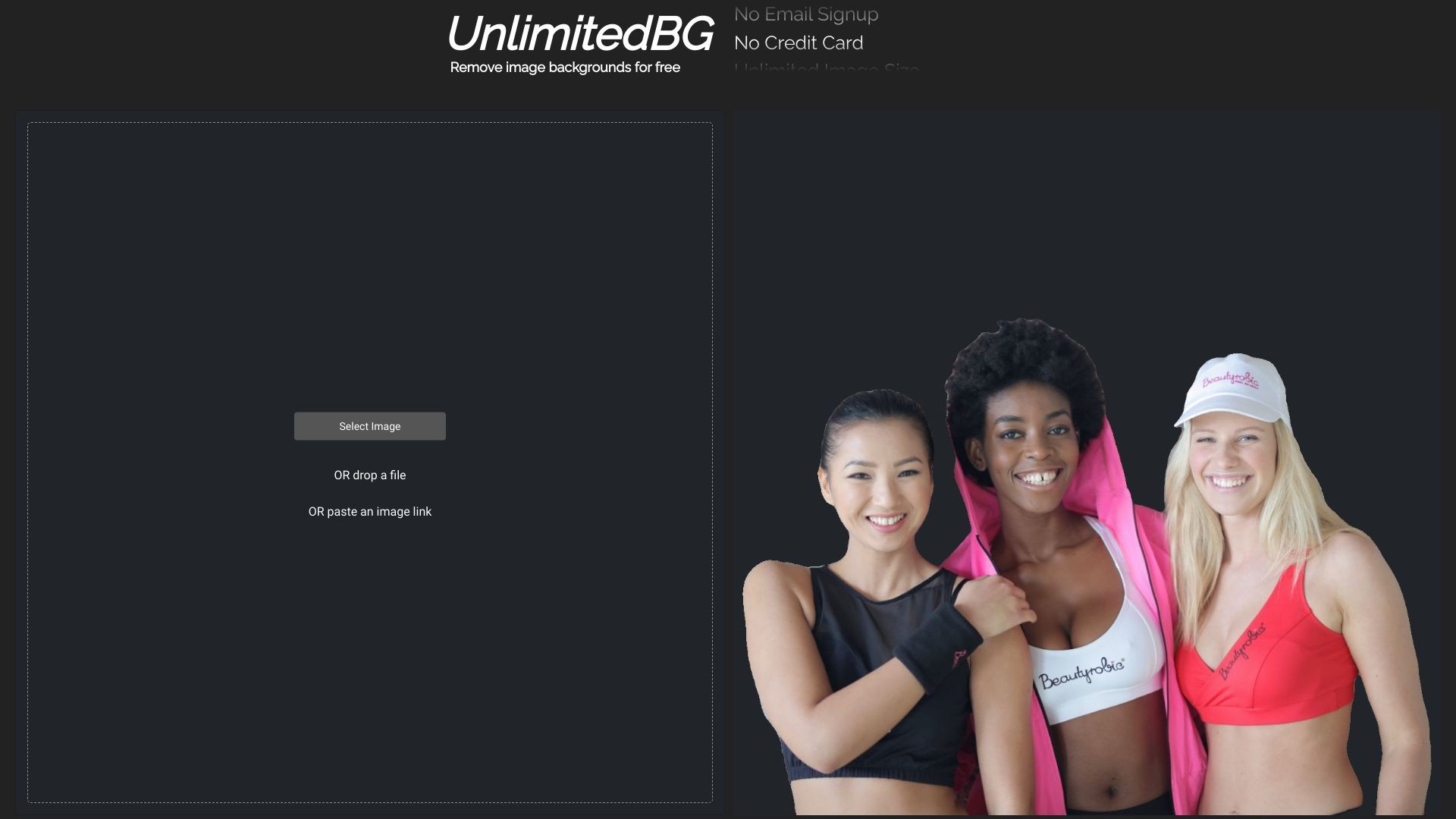 Unlimited BG AI Background Removal Tool 截图