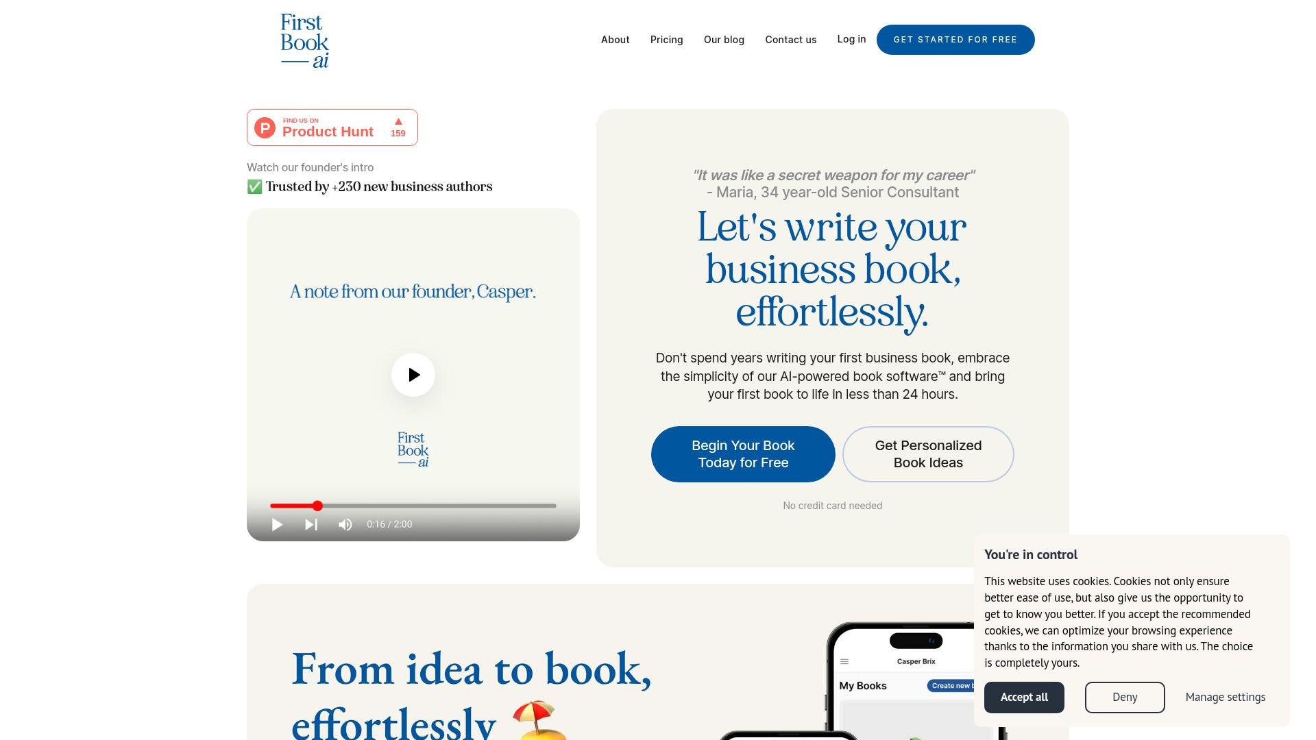 First Book ai 截图