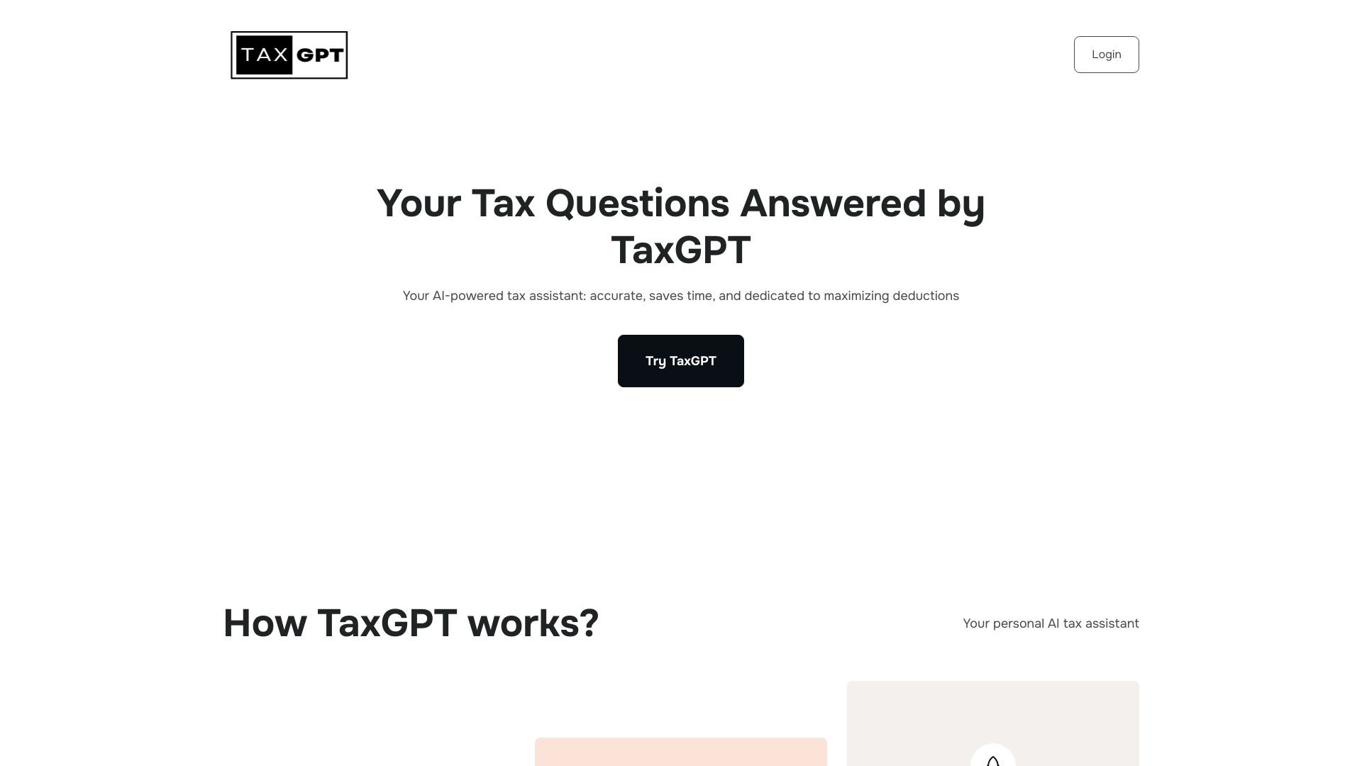 TaxGPT: Your AI Tax Assistant 截图