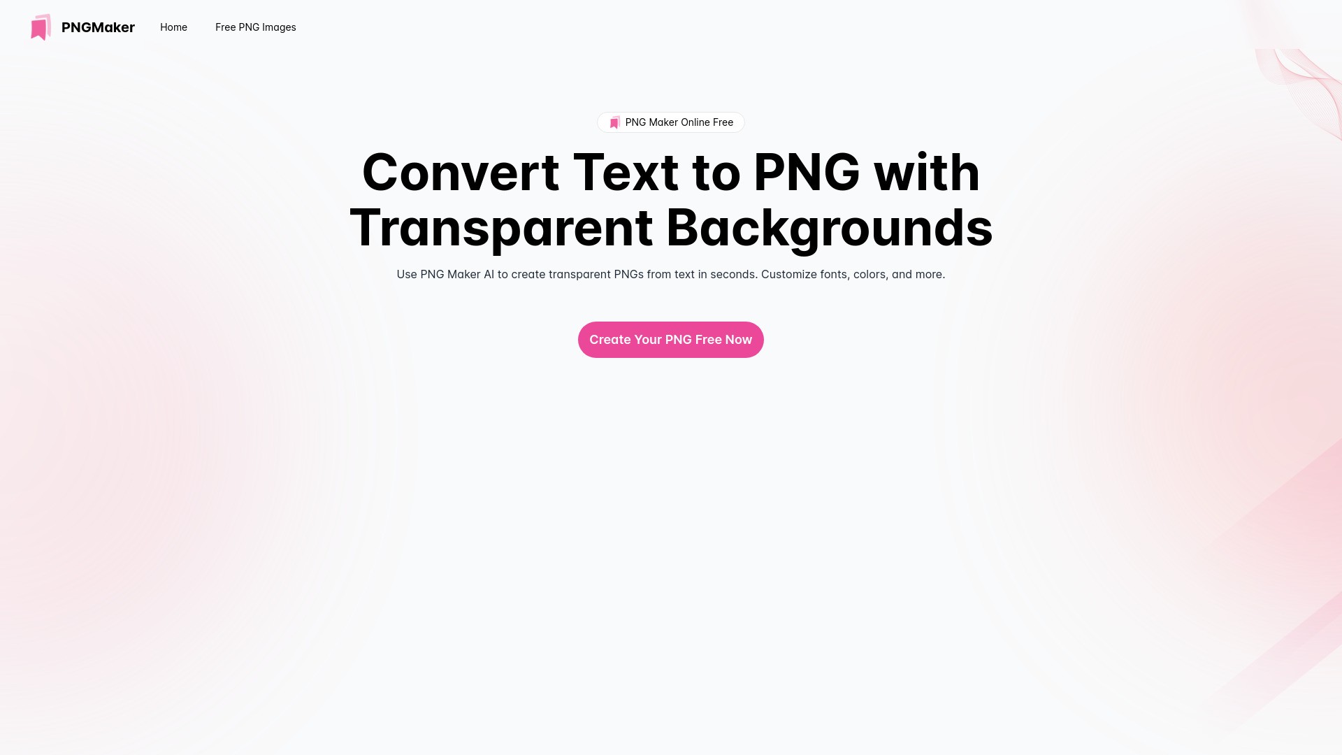 PngMaker.io: Convert Text to PNG Quickly 截图