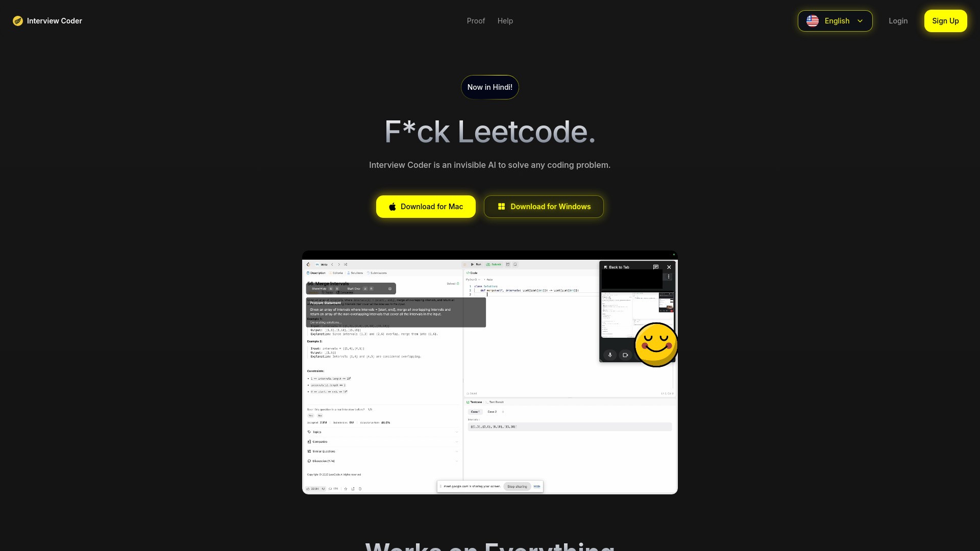 Interview Coder 截图