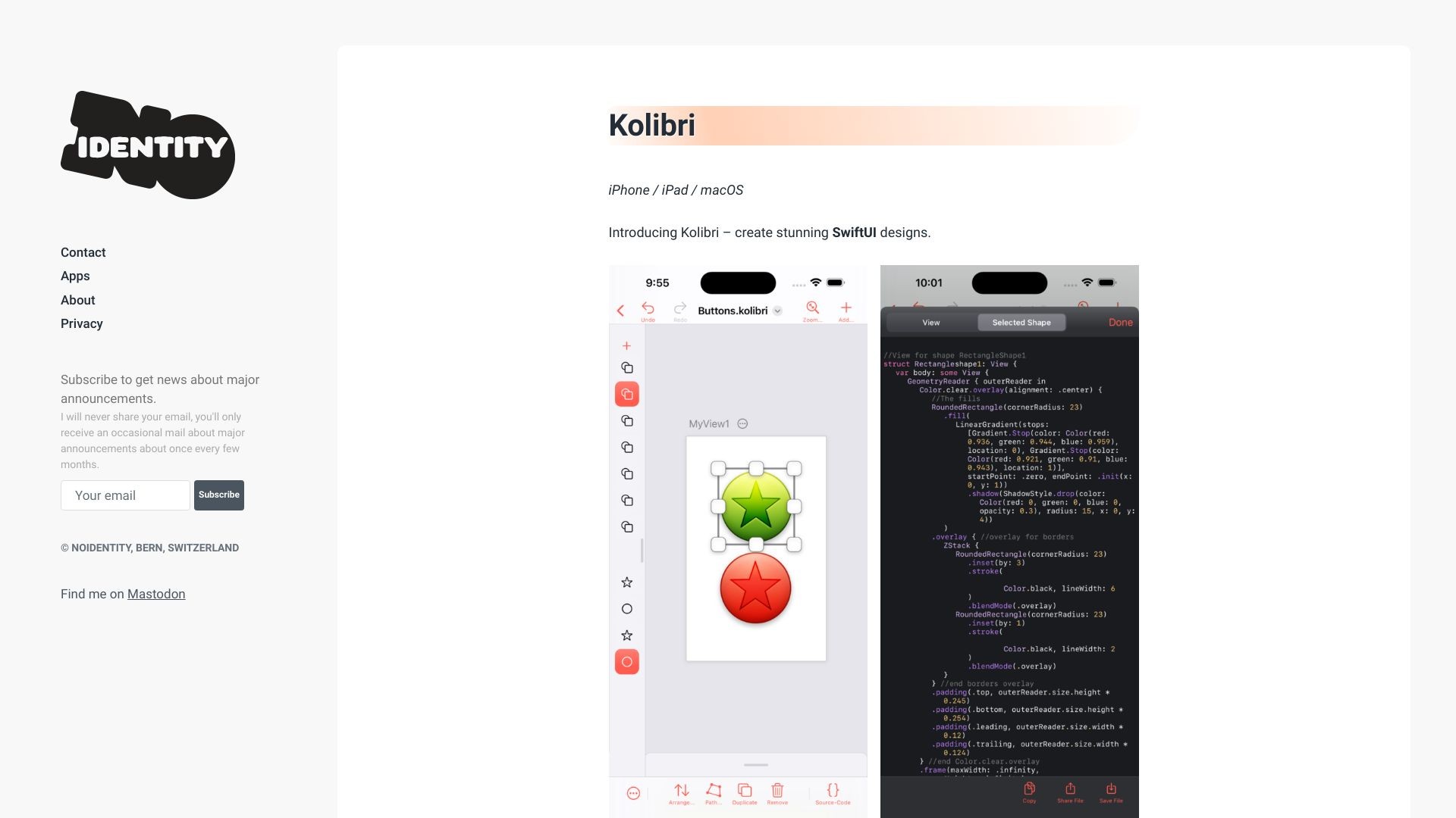 Kolibri for SwiftUI 截图
