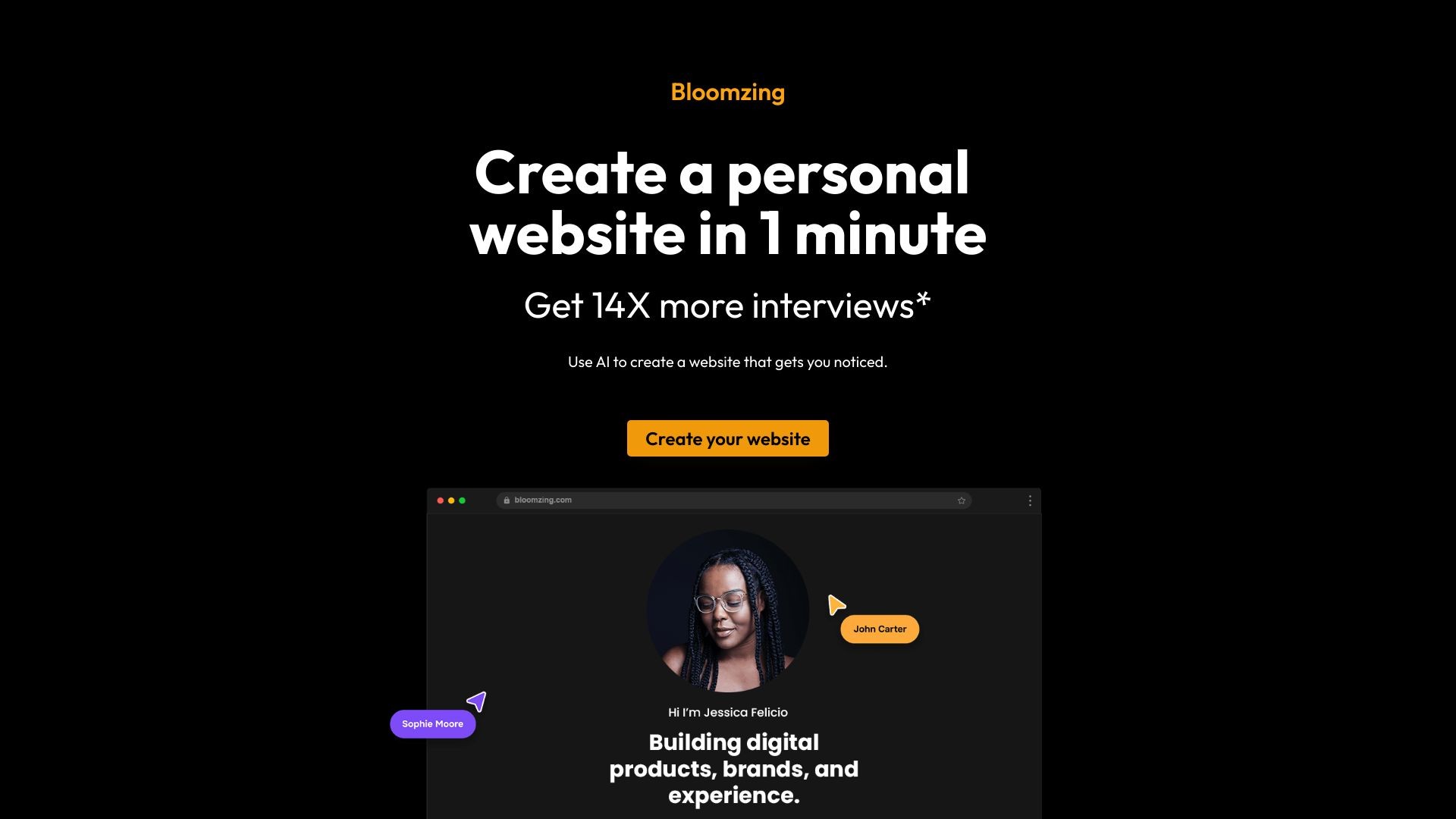 AI Personal Website Builder 截图