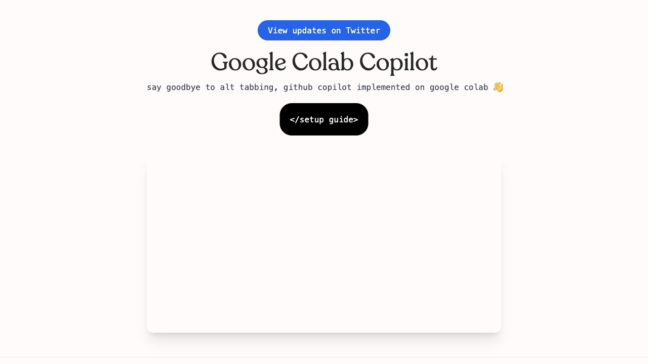 Google Colab Copilot 截图