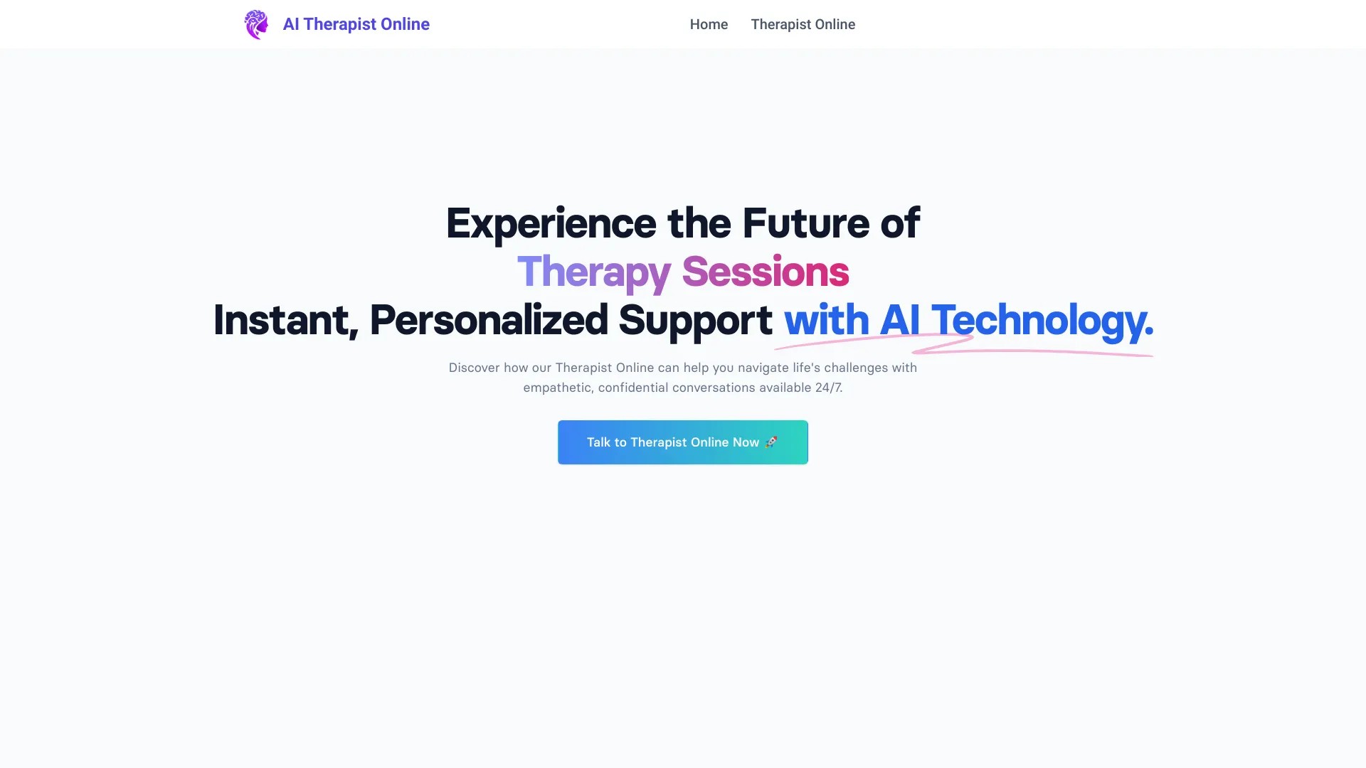 AI Therapist Online 截图