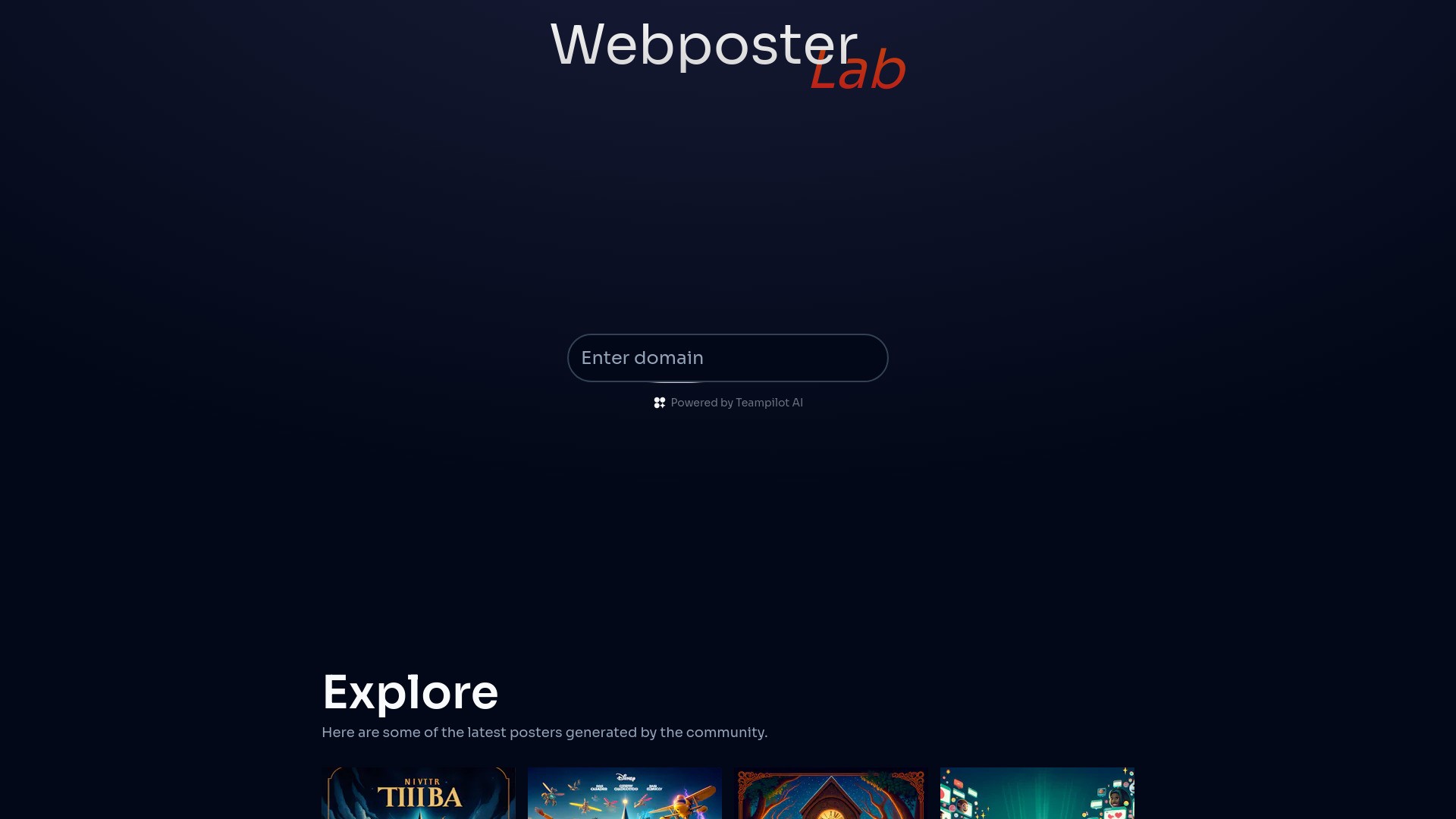 Webposter Lab 截图
