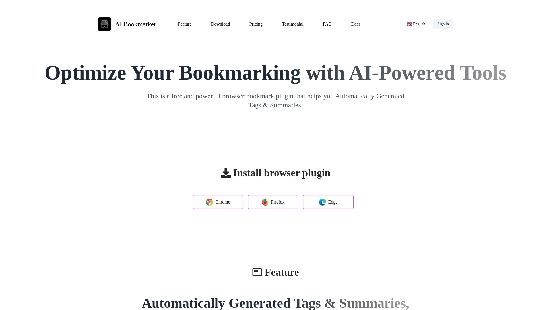 aibookmarker 截图