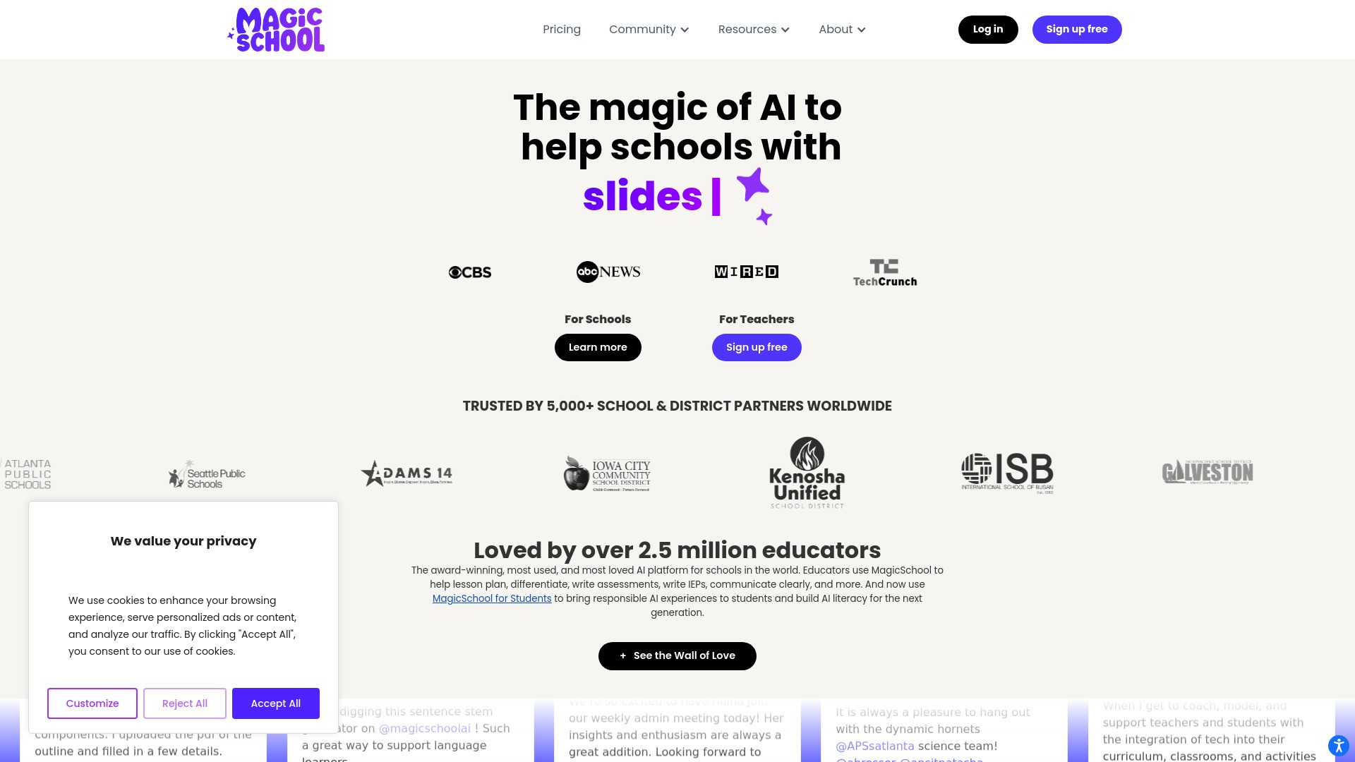 MagicSchool AI 截图