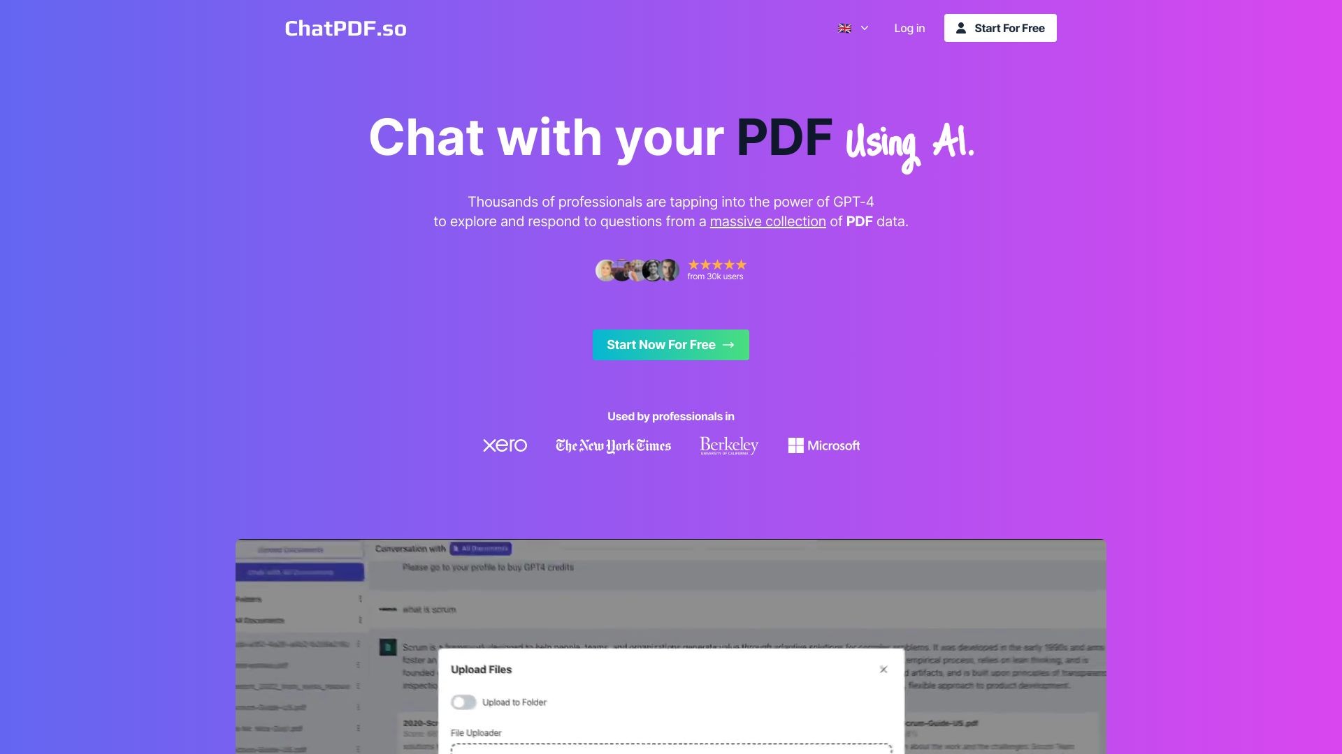 ChatPdf.so: Chat with pdf 截图