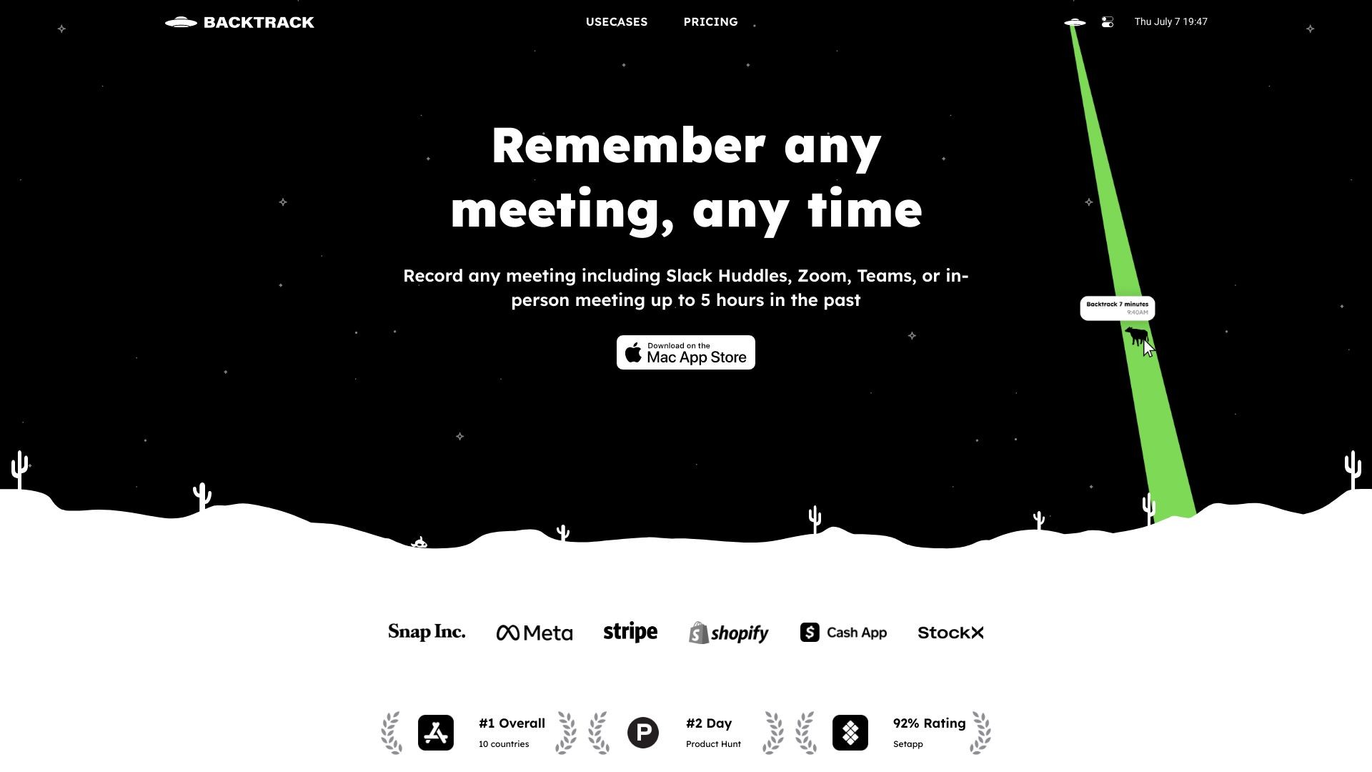 Backtrack 2.0 截图