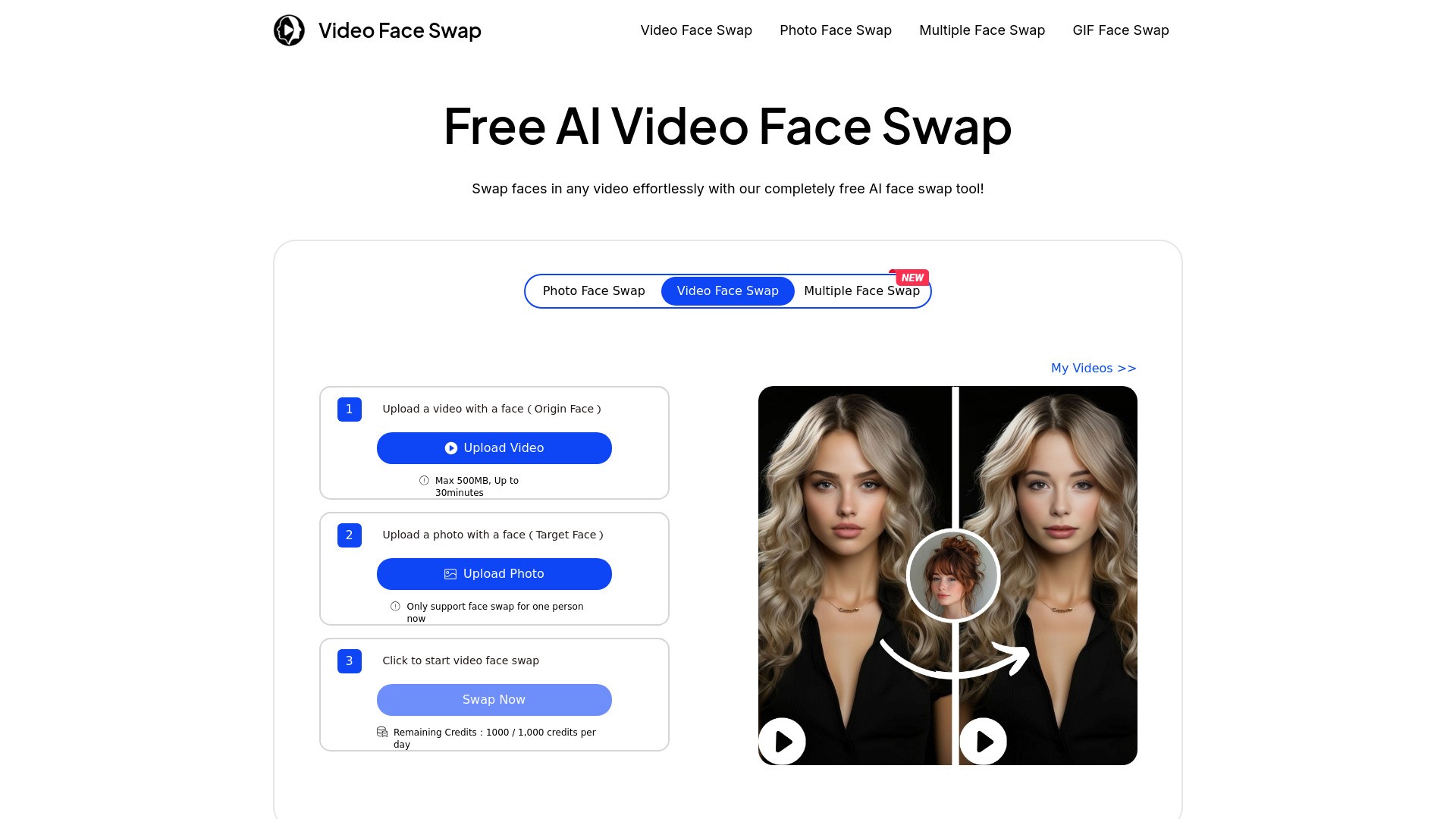 Video Face Swap 截图