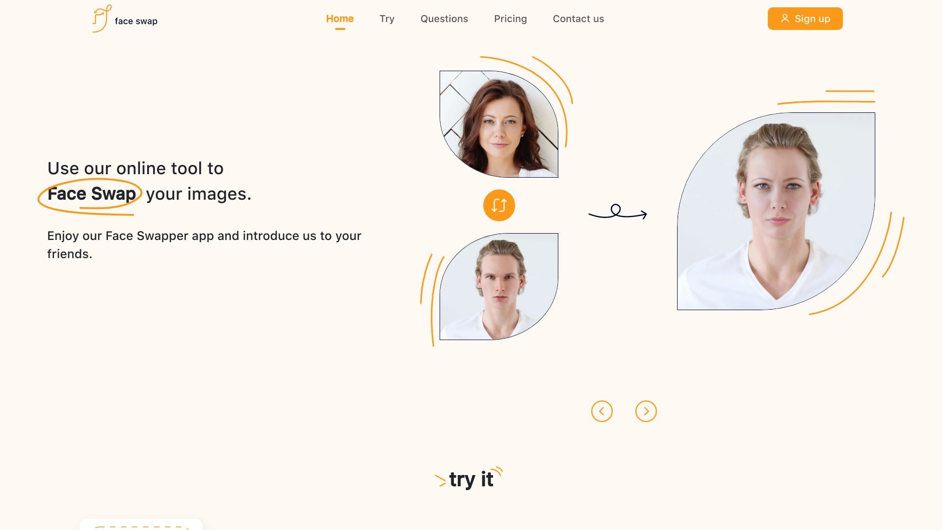 face swapper online 截图