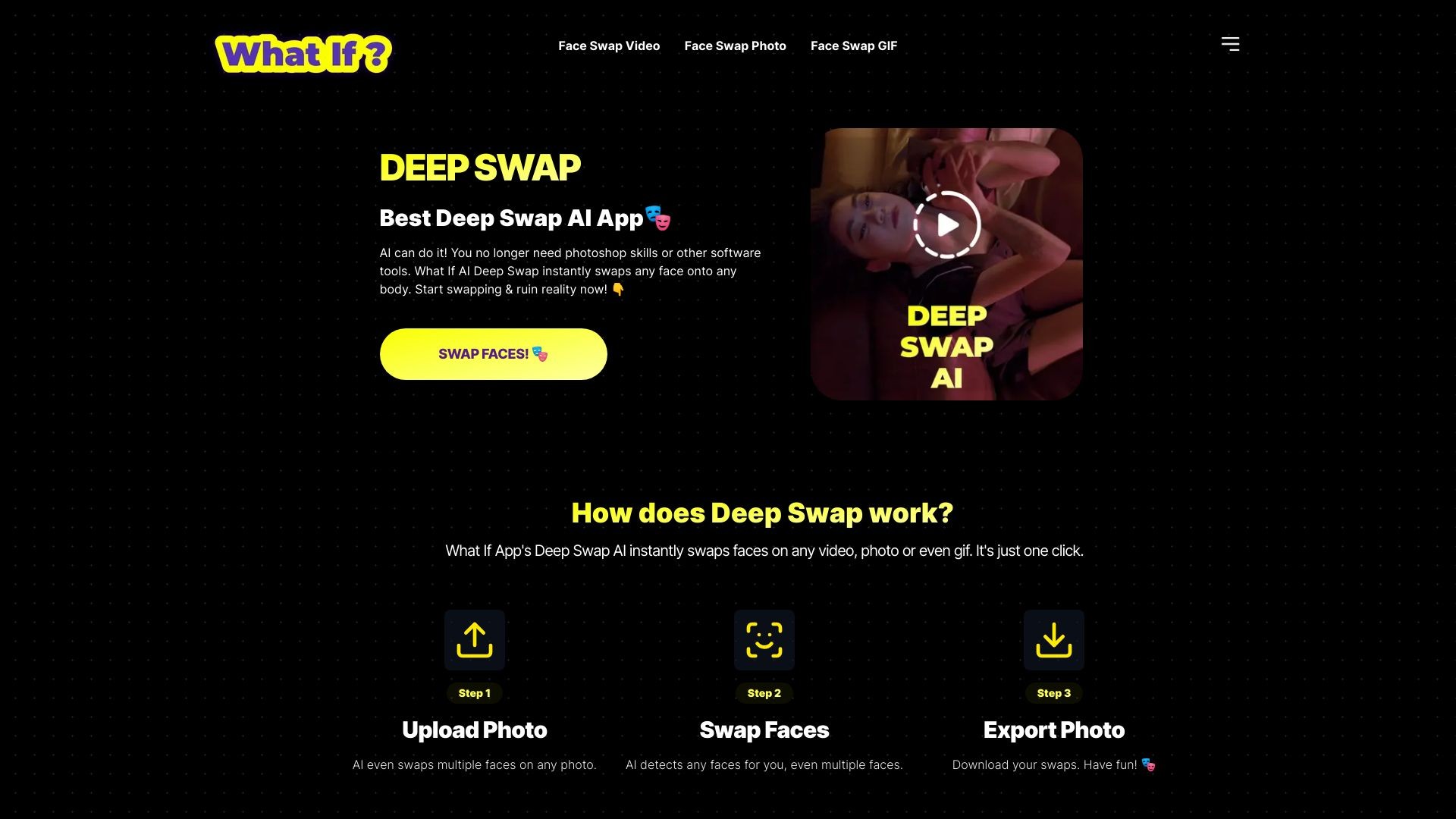 What If? Deep Swap 截图