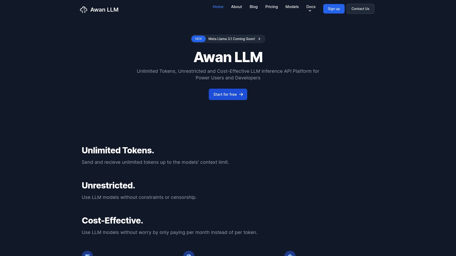 Awan LLM 截图