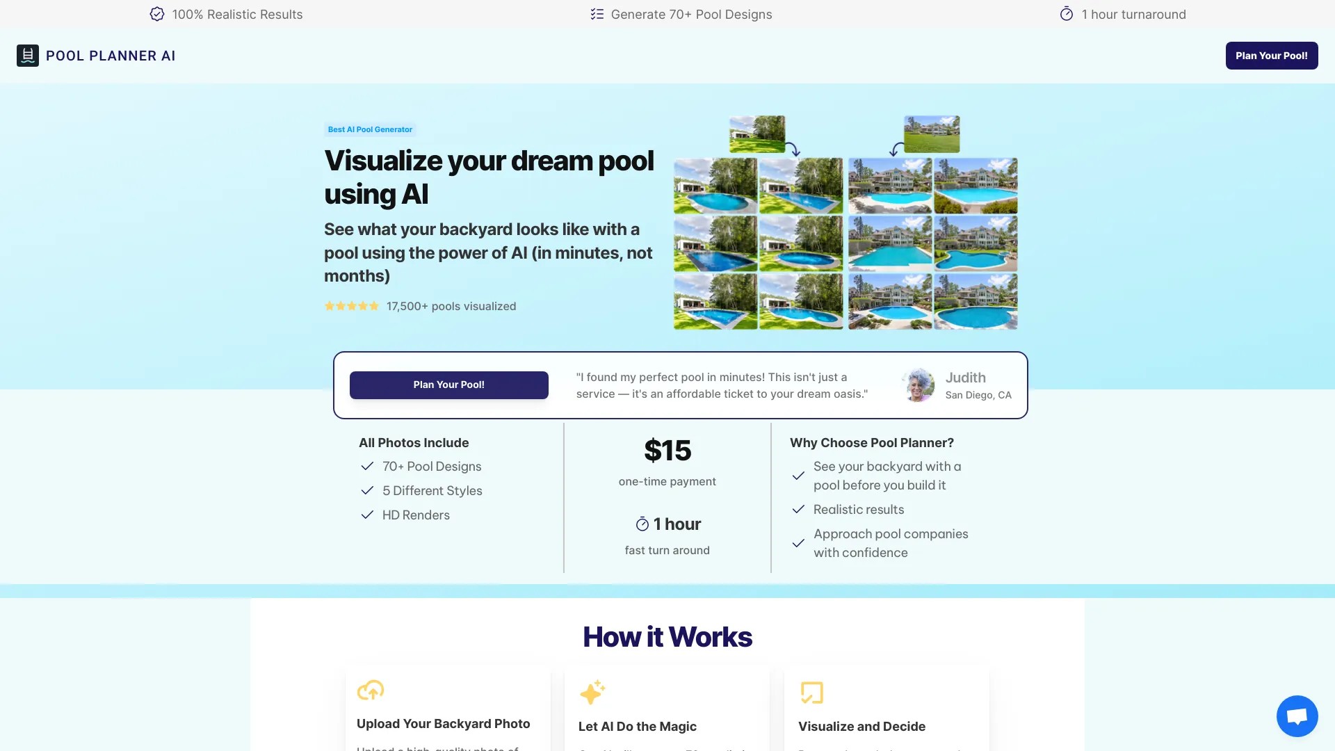 Pool Planner AI 截图