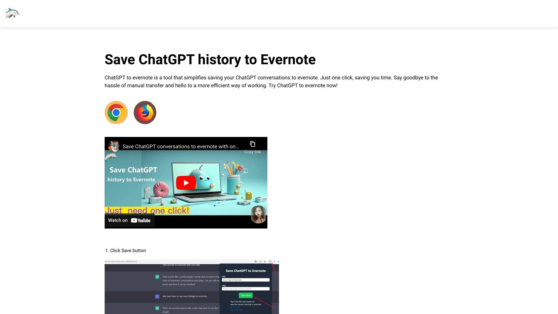 Save ChatGPT history to Evernote 截图