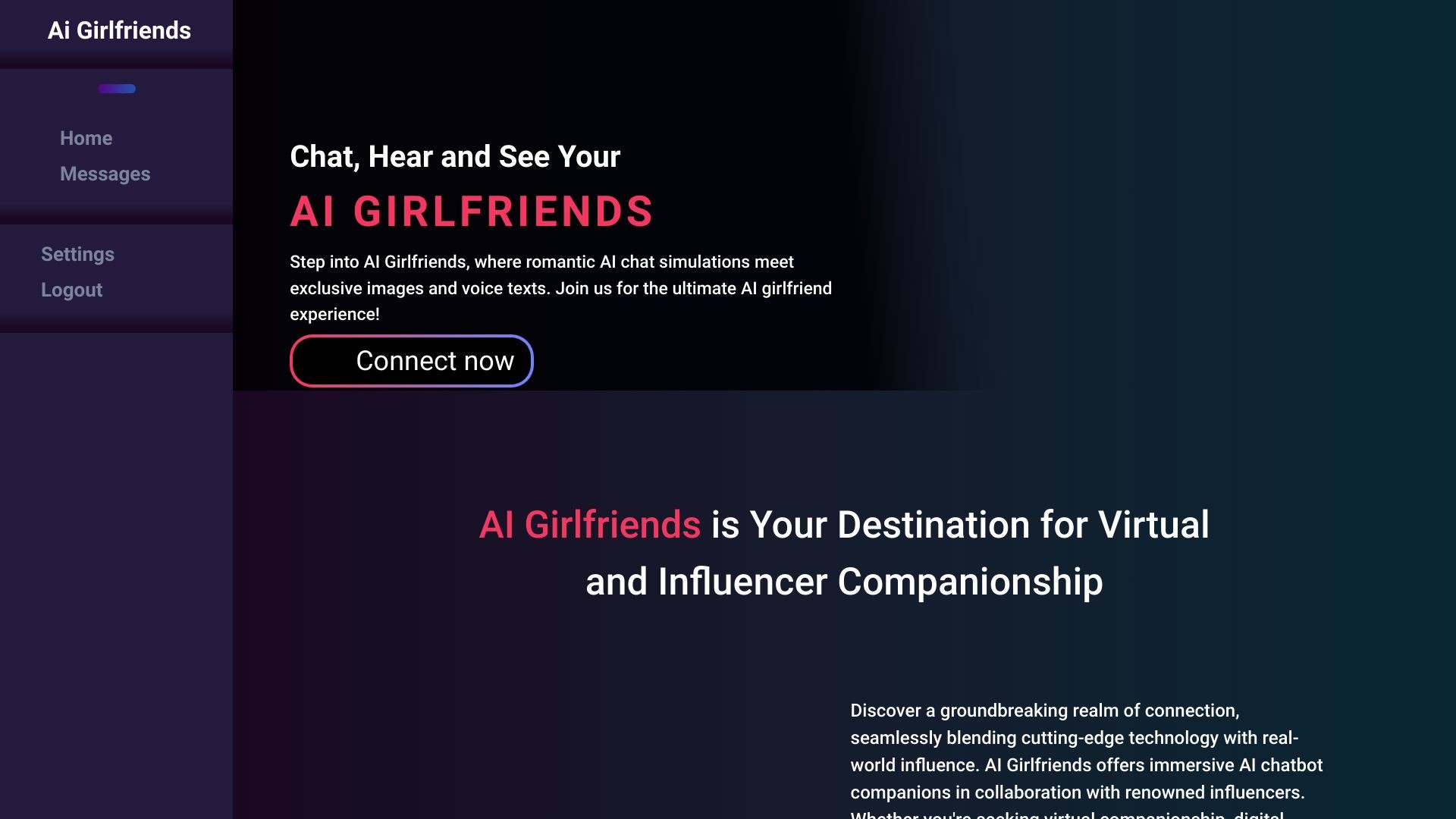 aigirlfriends.ai 截图