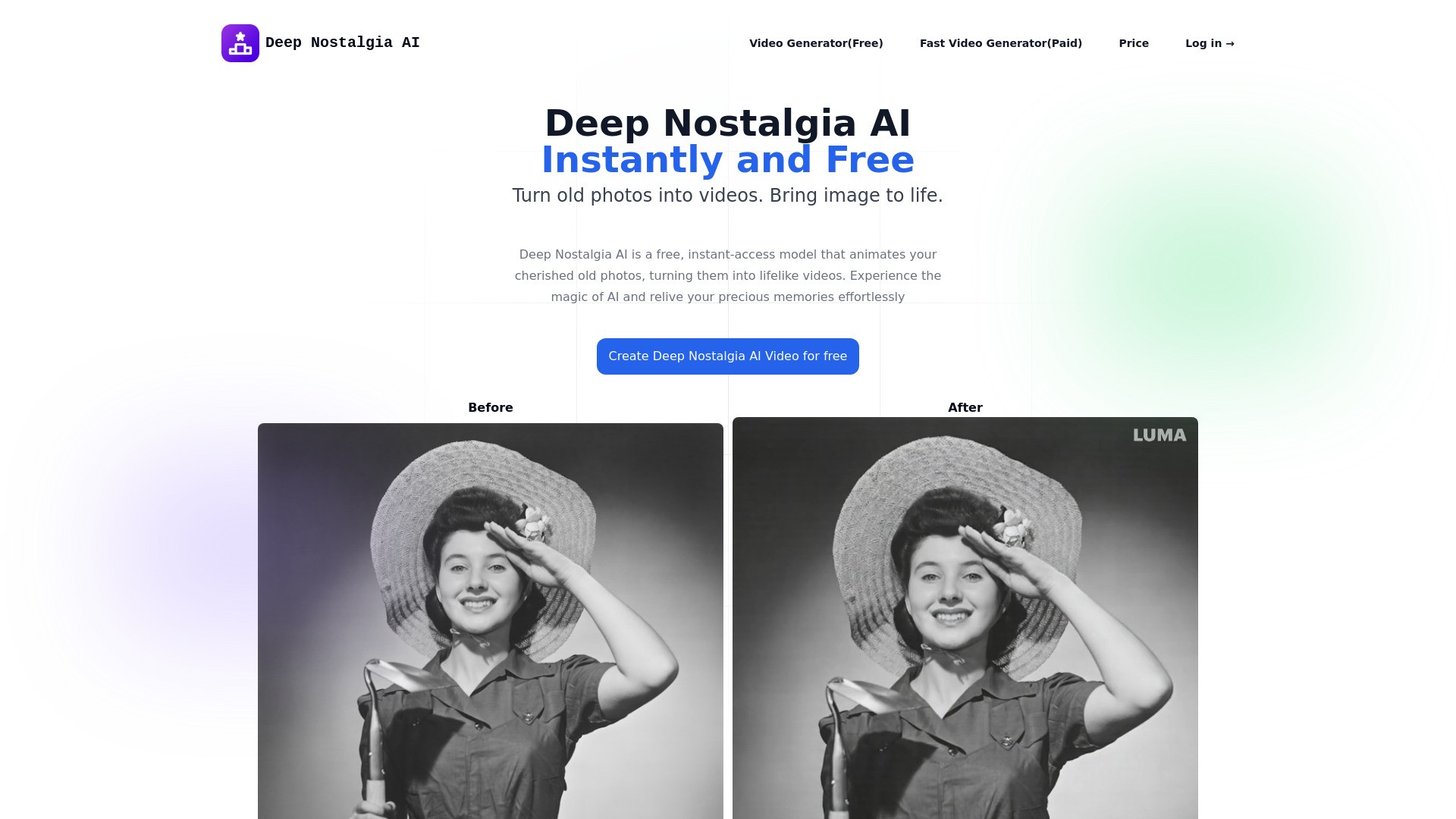 Deep Nostalgia AI 截图