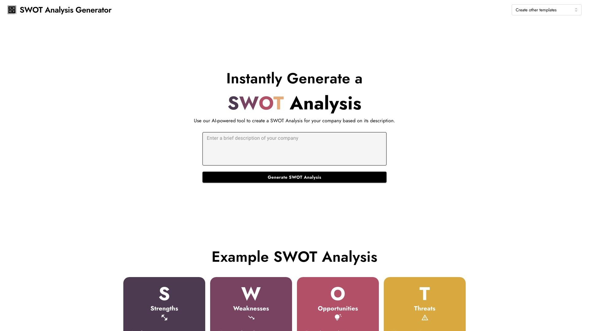 SWOT Analysis 截图