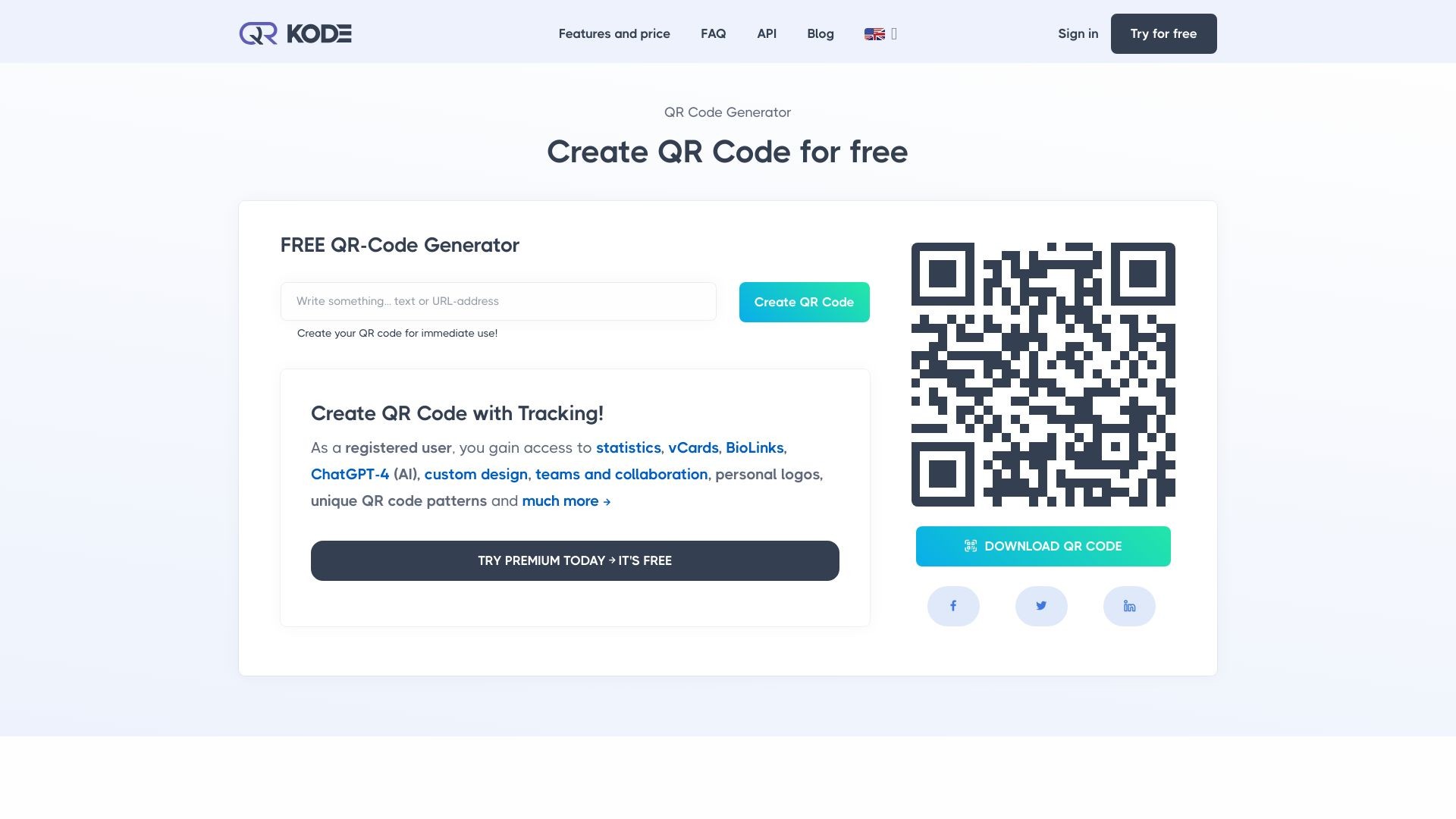 QR Code Generator - Premium 截图