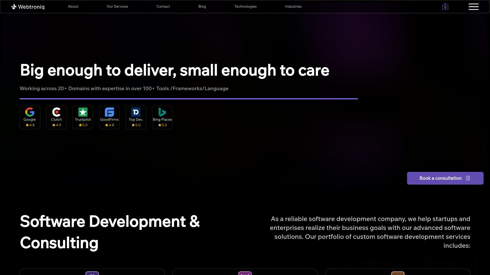 Webtroniq Solutions 截图