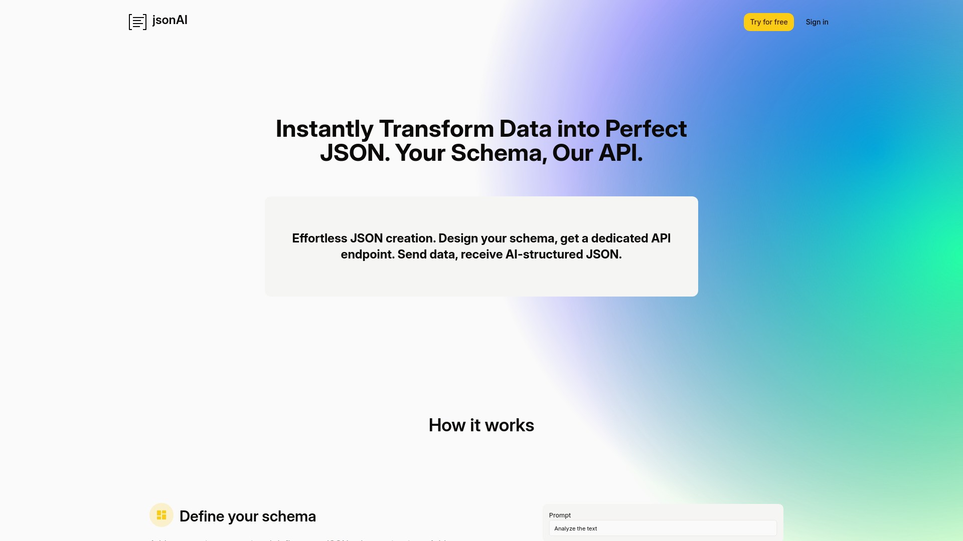 jsonAI.cloud 截图