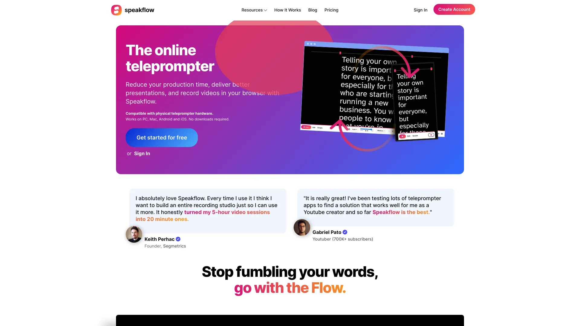 speakflow.com 截图
