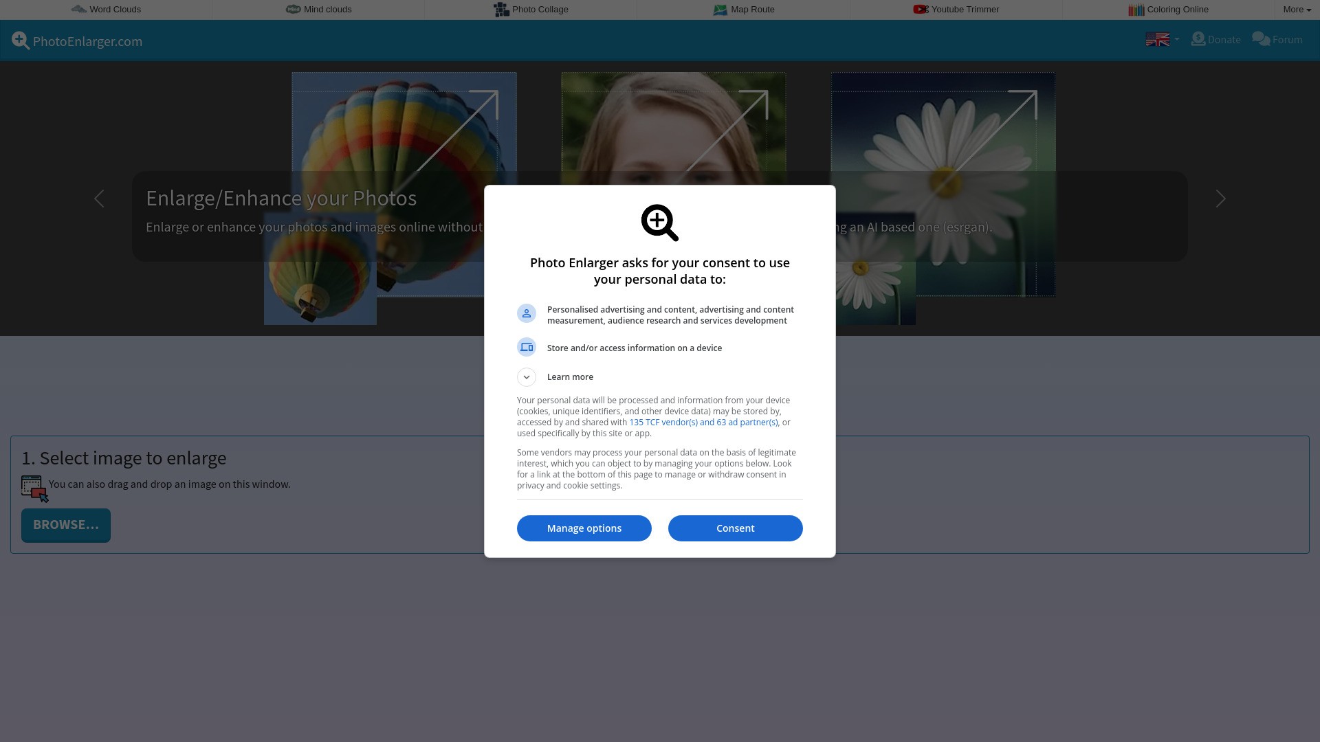 photoenlarger.com 截图